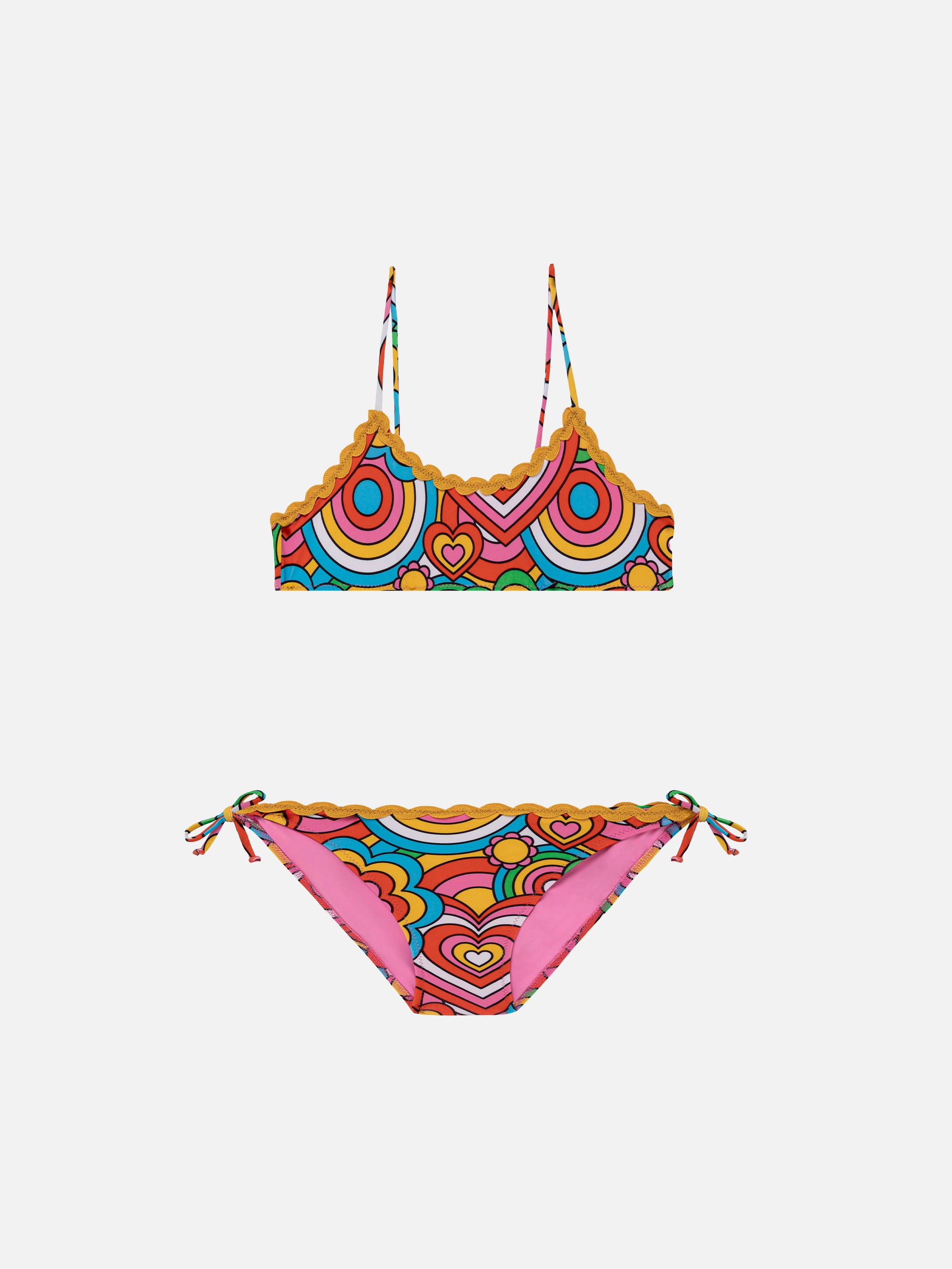 mc2-saint-barth-bikini-da-bambina-a-bralette-con-stampa-multicolore-e-lacci-fucs image 1