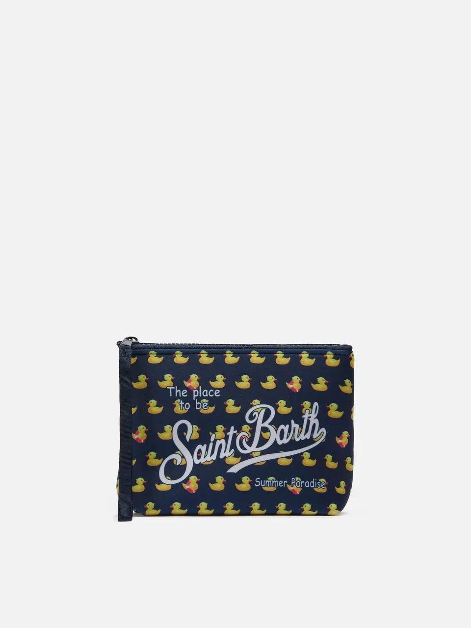 mc2-saint-barth-pochette-aline-blu-scuba-stampa-paperelle image 1