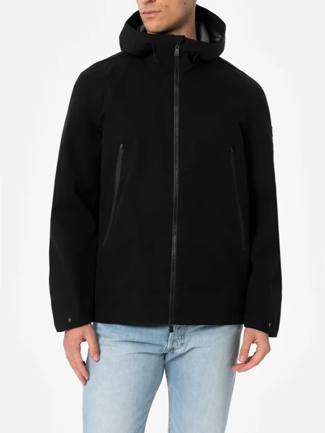 mc2-saint-barth-parson-giacca-tecnica-3-layer-uomo-nera-con-cappuccio image 1
