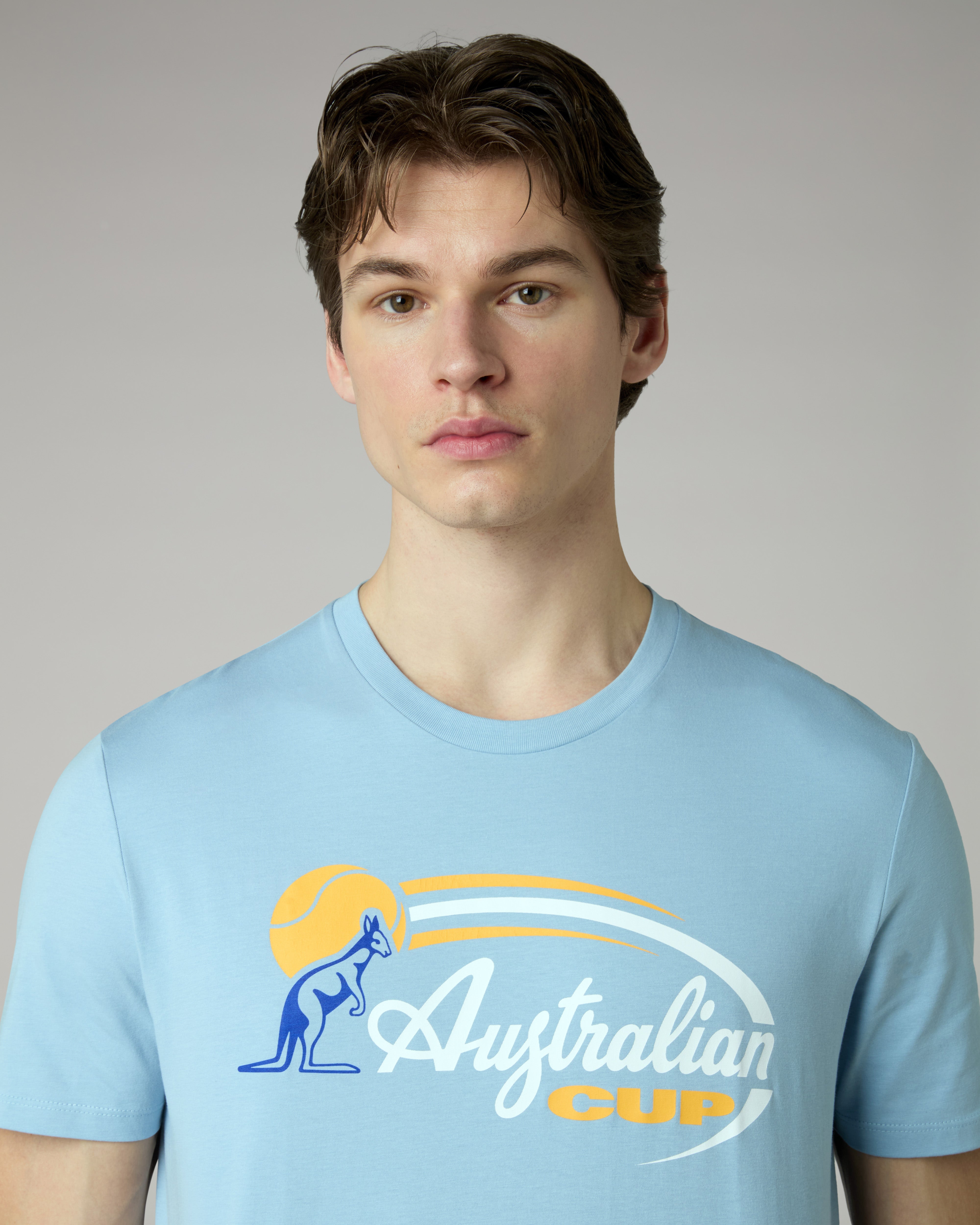 australian-cup-t-shirt-maglietta-cotone-azzurro-pastello-regular-fit image 4