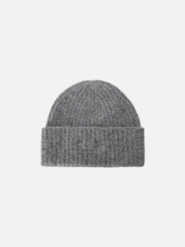 mc2-saint-barth-berretto-wengen-in-alpaca-stretch-grigio-m-lange-a-coste-con-ric image 1
