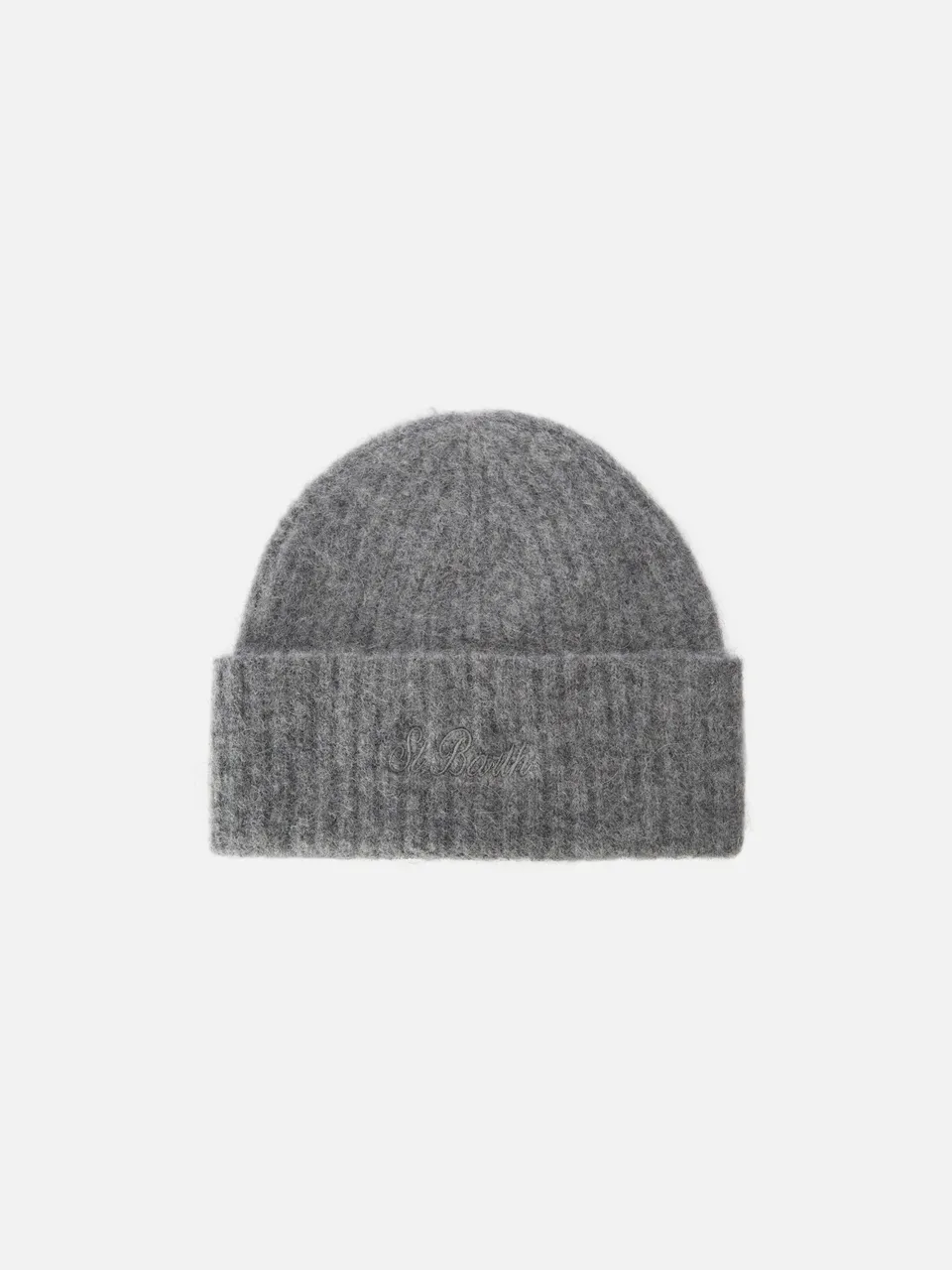 mc2-saint-barth-berretto-wengen-in-alpaca-stretch-grigio-m-lange-a-coste-con-ric image 1