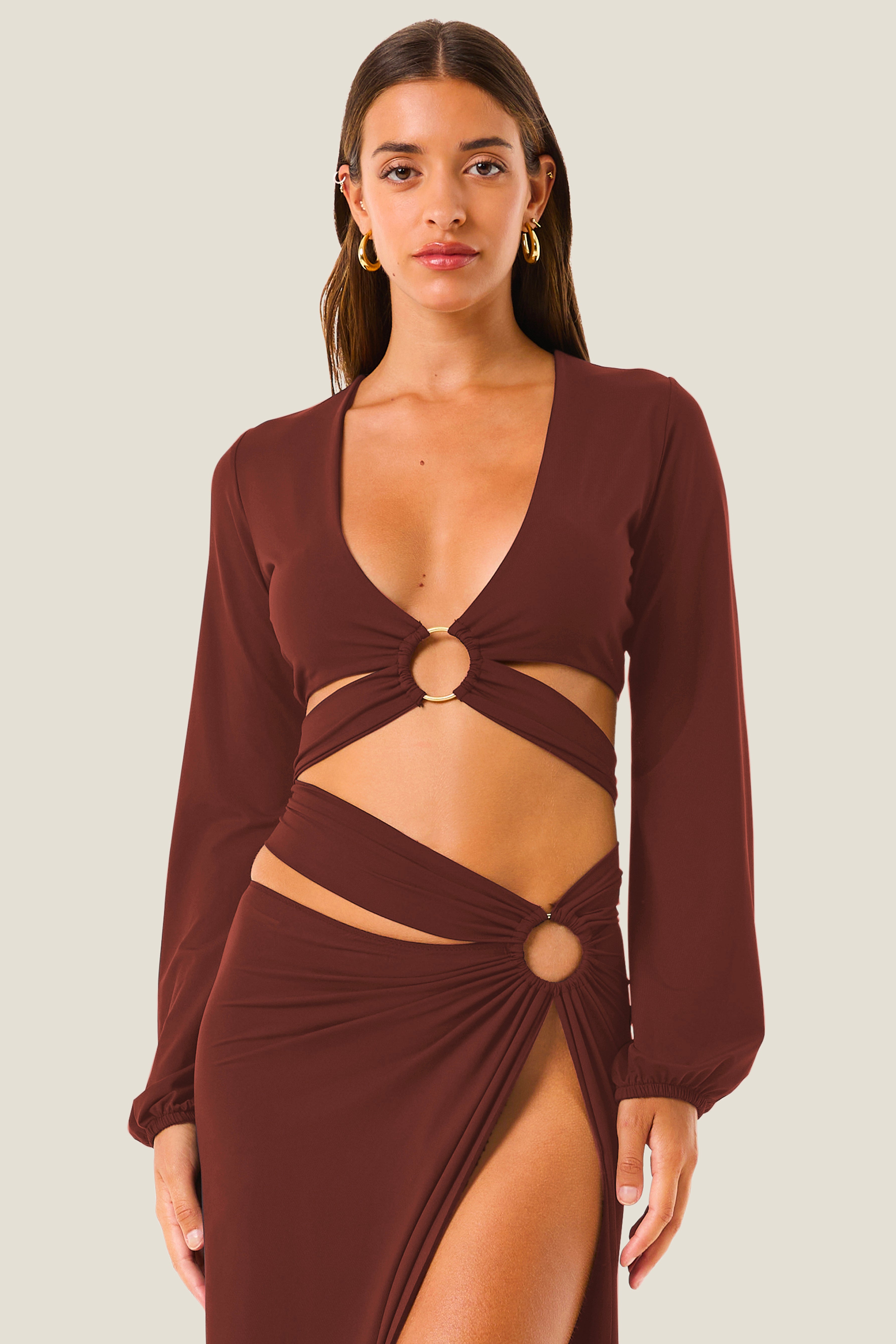 4giveness-top-soft-touch-camicia-cover-up-donna-rosa image 4