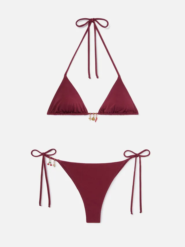 mc2-saint-barth-bikini-leah-marielle-glossy-finish-rosso-con-charms image 1
