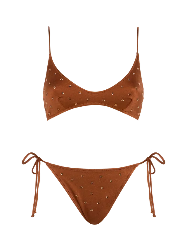 mc2-saint-barth-paloma-marielle-bikini-bralette-marrone-con-strass image 1