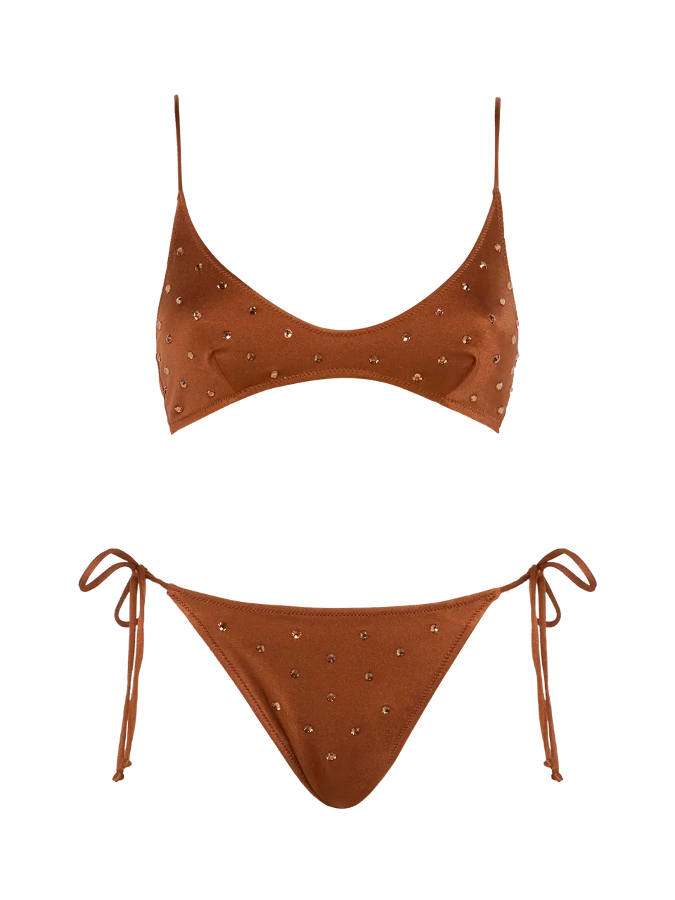 mc2-saint-barth-paloma-marielle-bikini-bralette-marrone-con-strass image 1