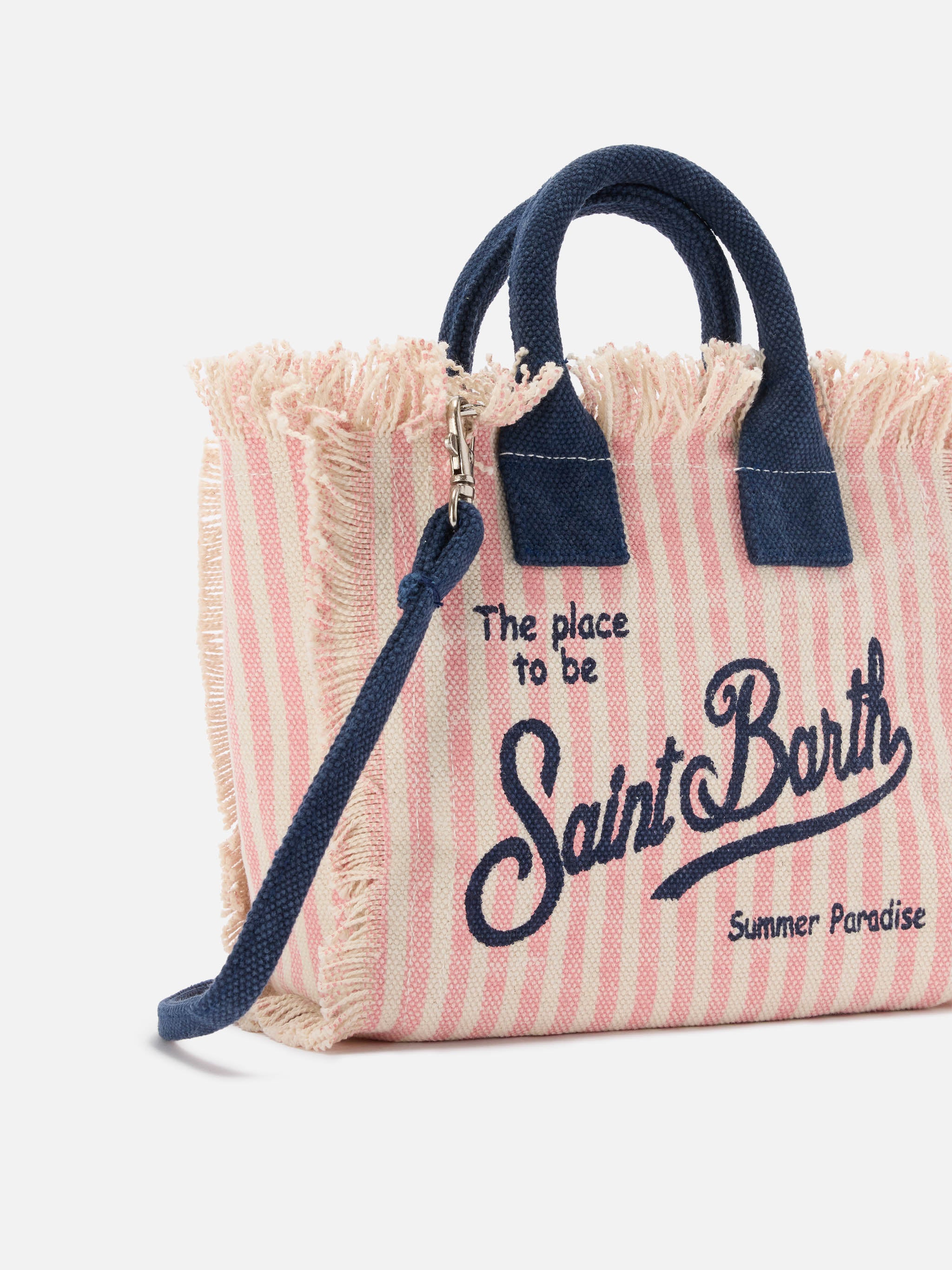 mc2-saint-barth-vanity-mini-borsa-in-canvas-a-righe-rosa-con-dettagli-blu image 3