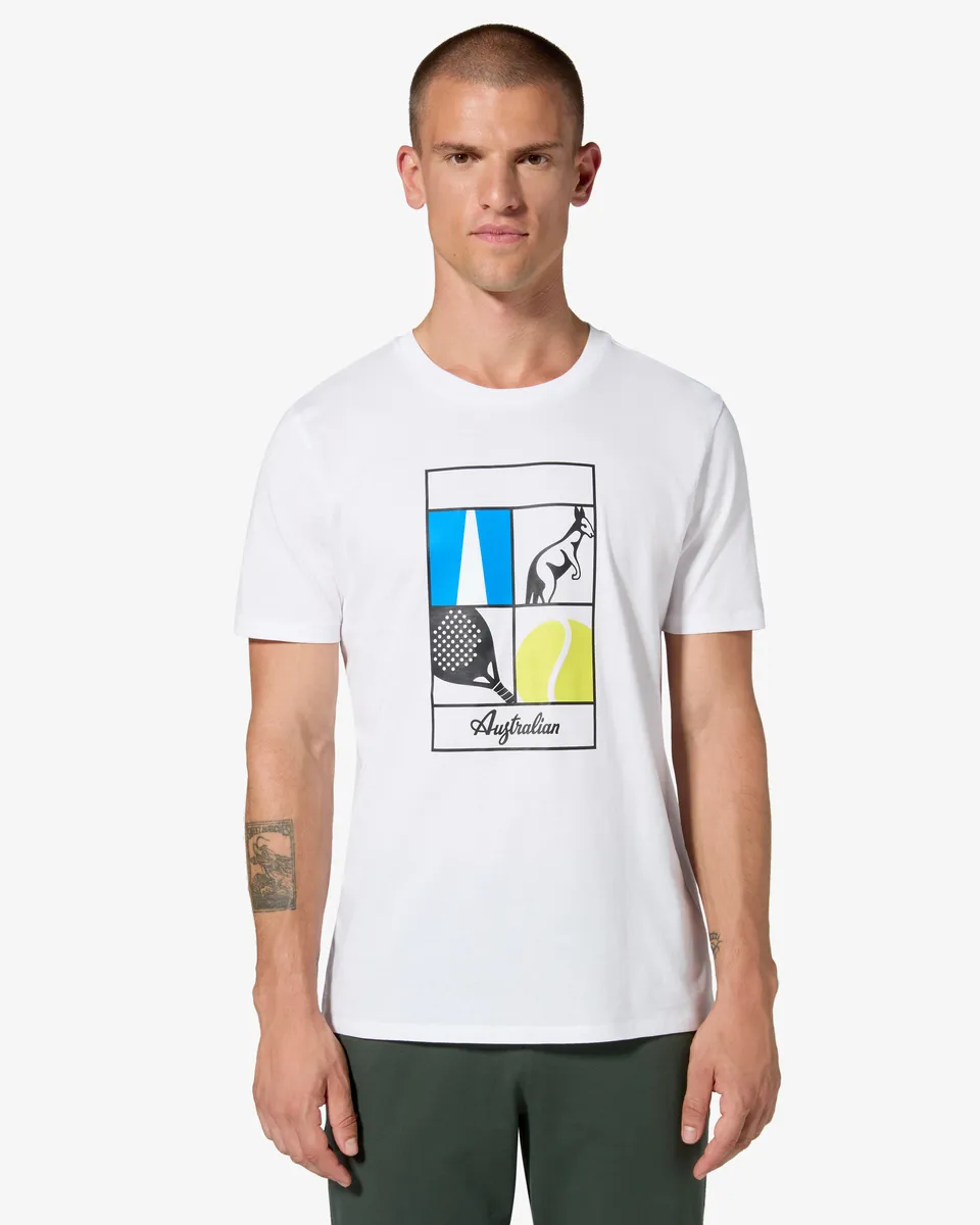 australian-meridiana-t-shirt-cotone-bianca image 1