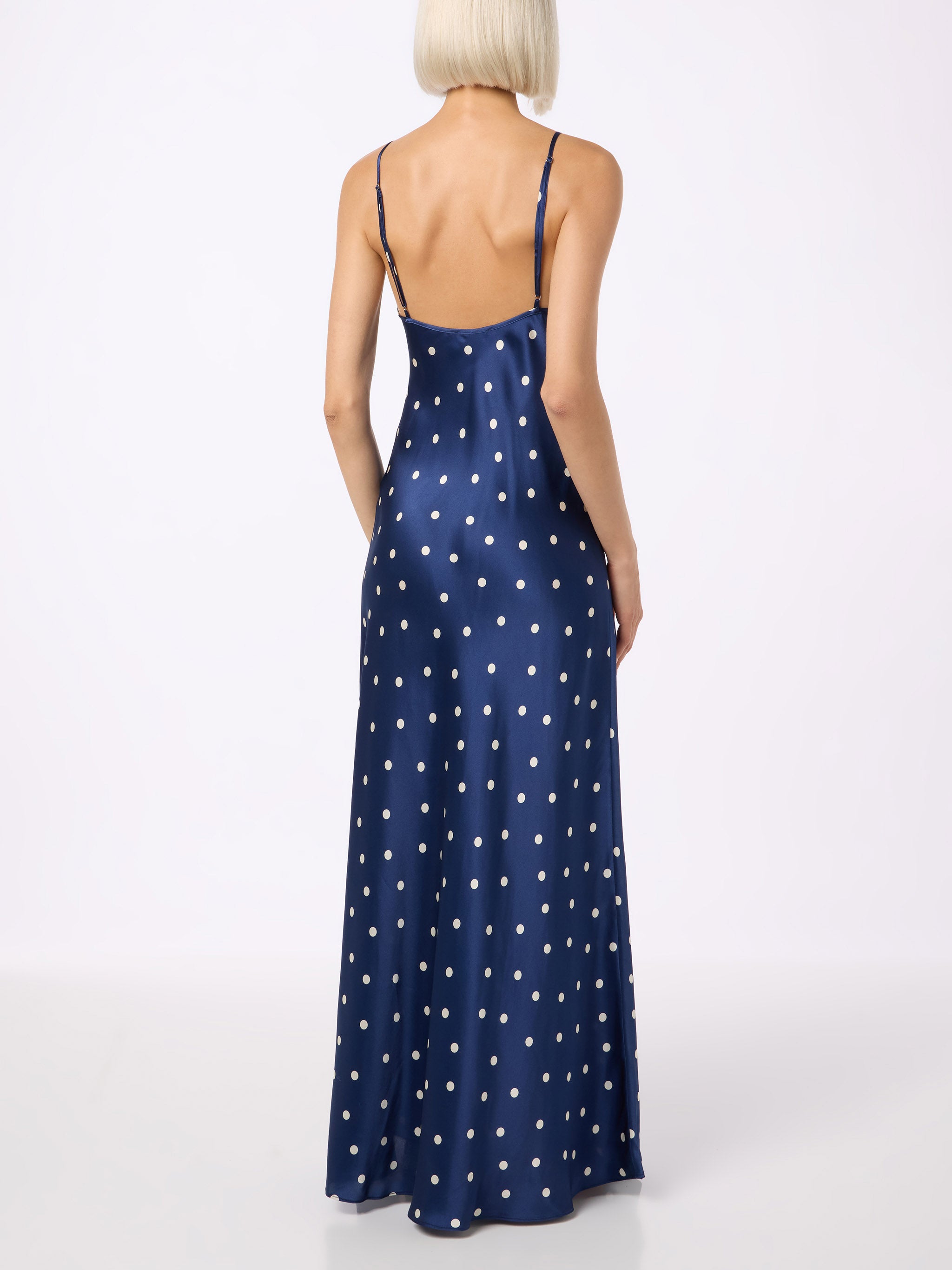 mc2-saint-barth-vestito-ravel-in-pura-seta-blu-navy-a-pois-scollo-a-v image 2