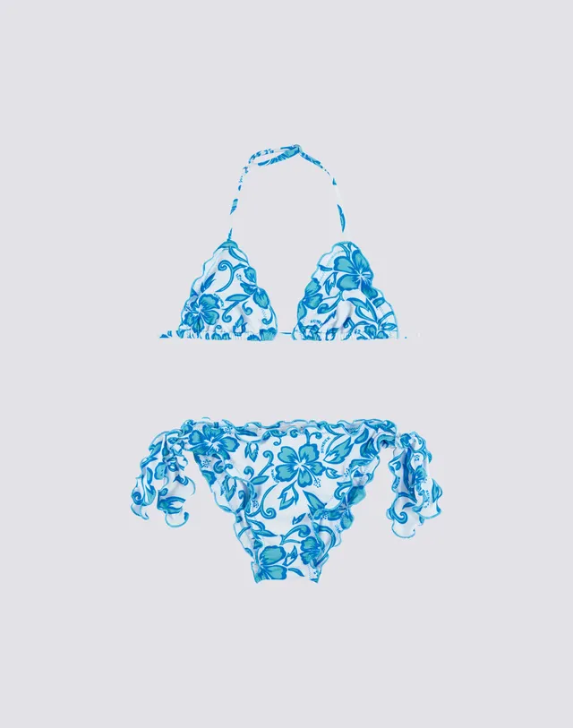 sundek-hibiscus-sk23-bikini-bambina-con-stampa-floreale image 1