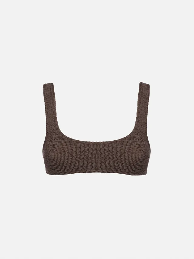 mc2-saint-barth-naima-top-bralette-crinkle-marrone image 1