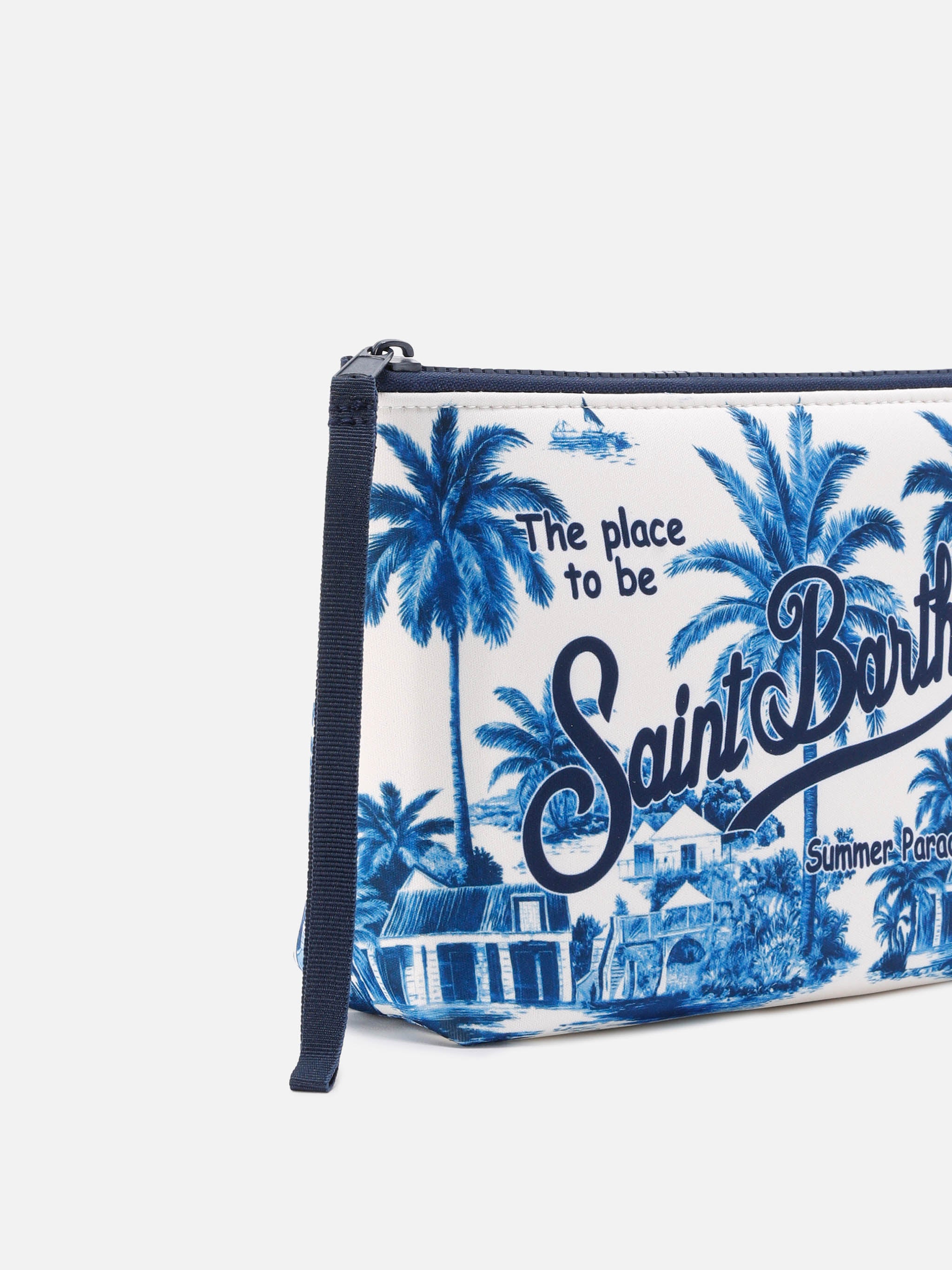 mc2-saint-barth-aline-pochette-in-scuba-blu-toile-de-jouy-special-edition image 2