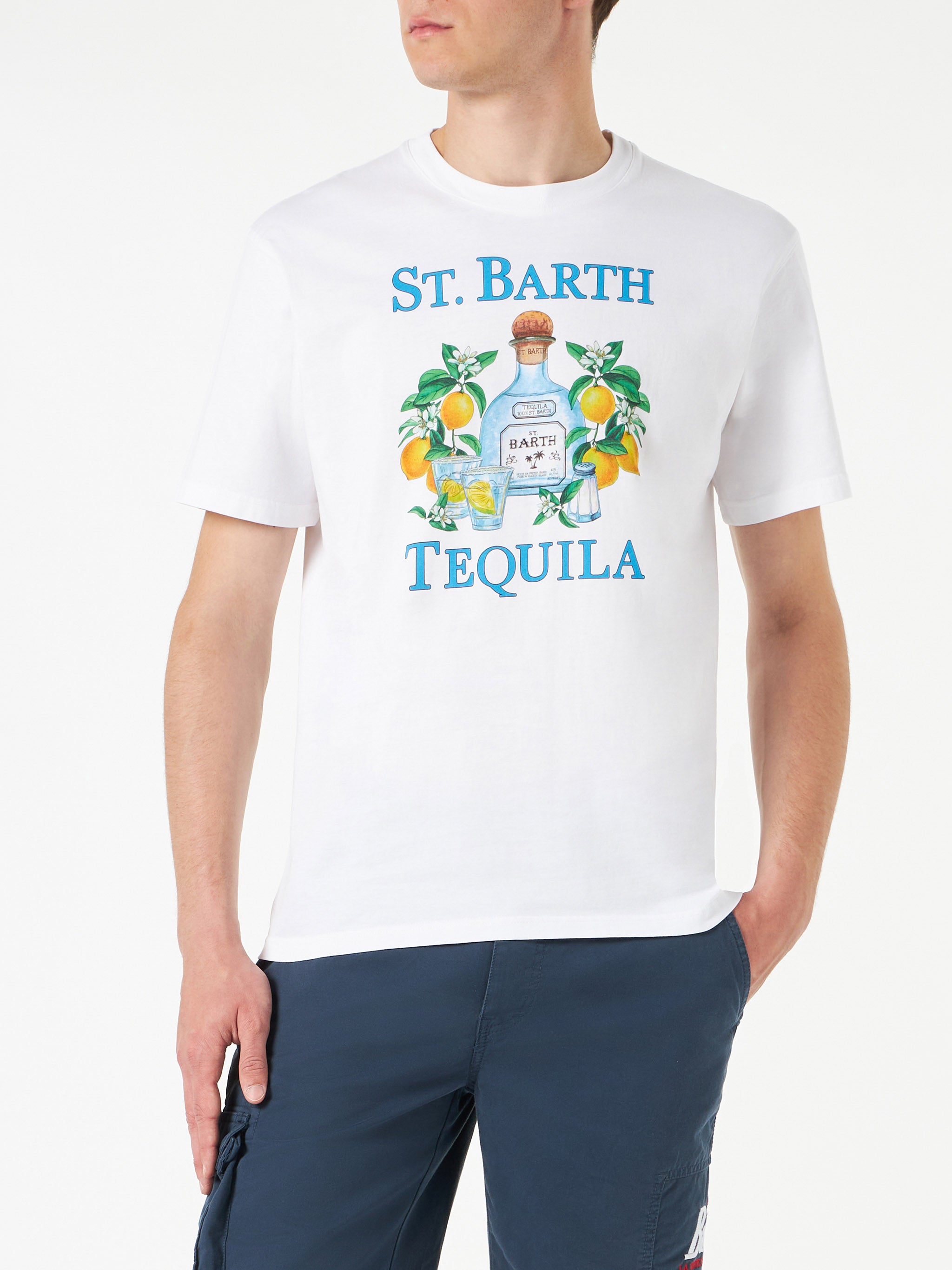 mc2-saint-barth-st-barth-tequila-t-shirt-uomo-cotone-bianca image 2