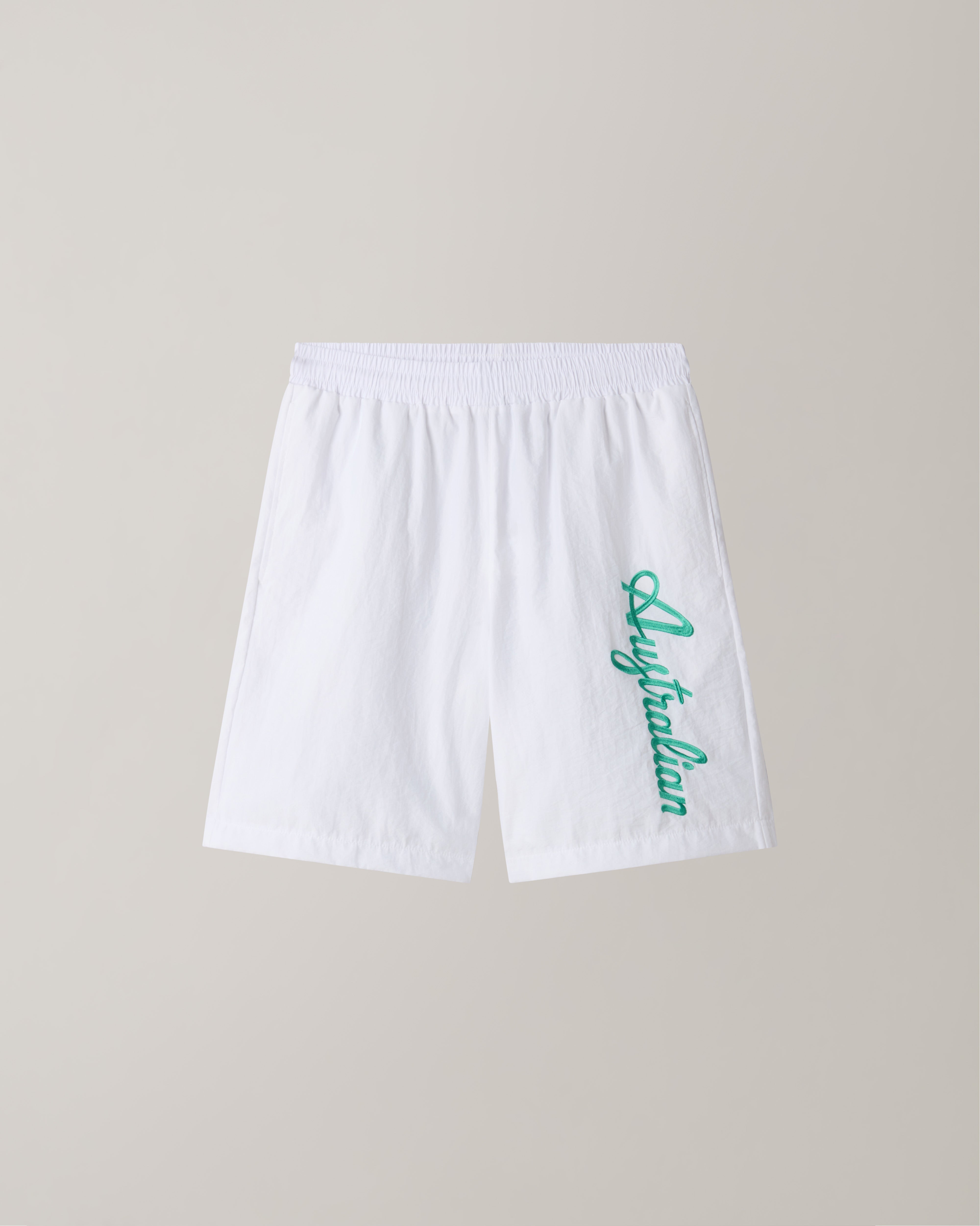 australian-embroidery-logo-short-short-retr-bianco-con-maxi-logo-ricamato image 6