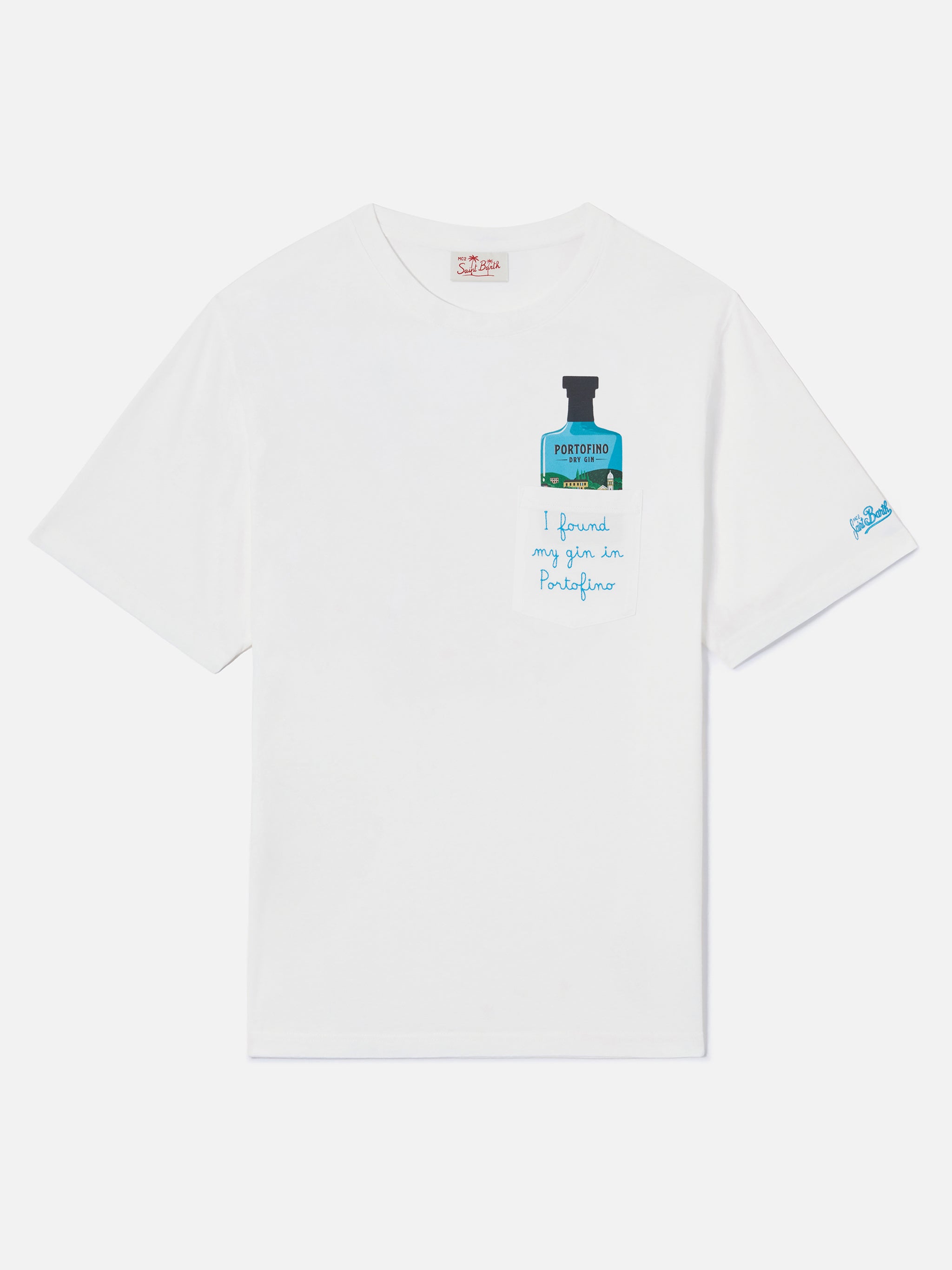 mc2-saint-barth-t-shirt-austin-uomo-bianca-portofino-dry-gin-special-edition image 5