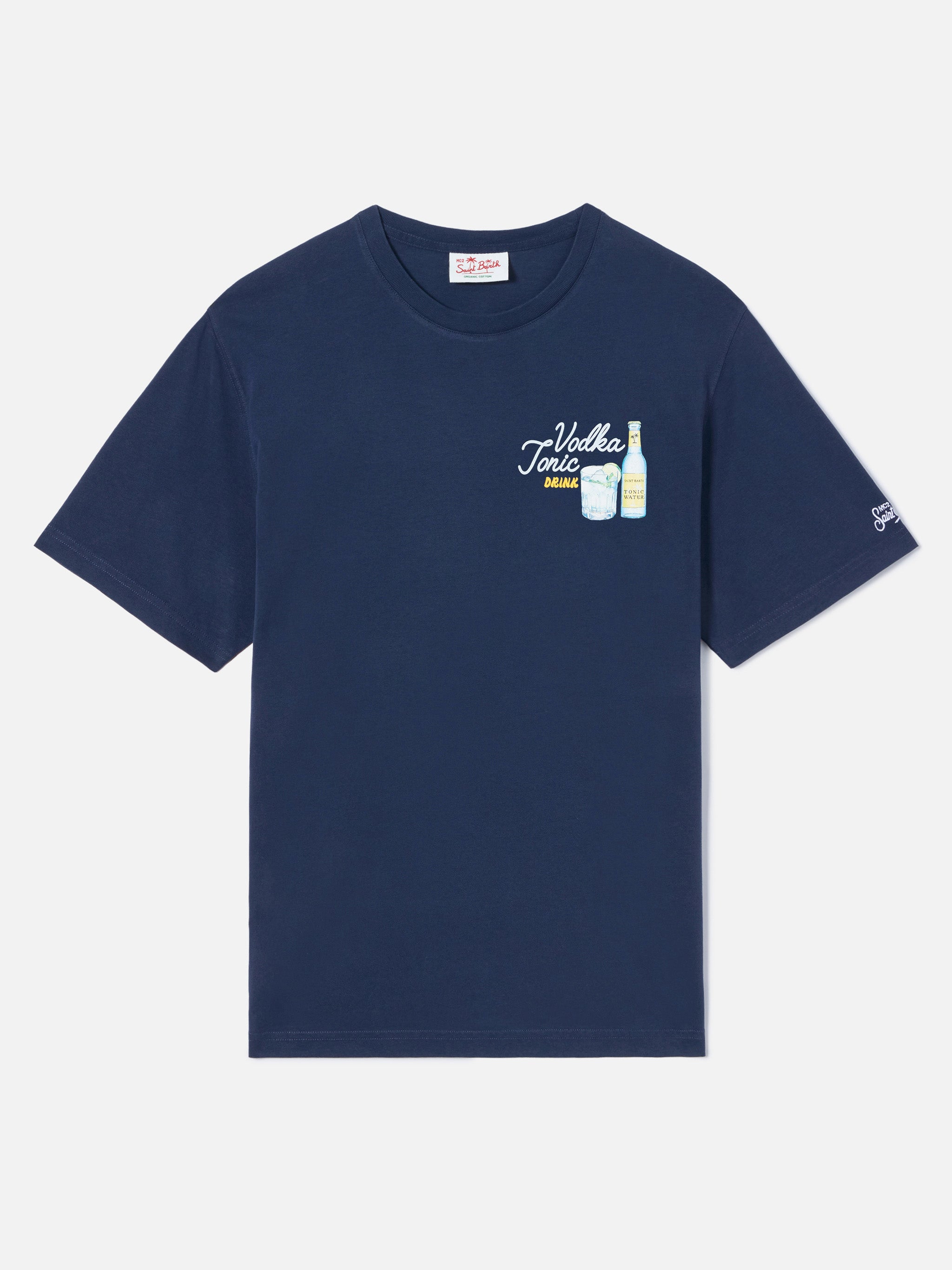 mc2-saint-barth-portland-t-shirt-da-uomo-in-puro-cotone-blu-con-illustrazione-vo image 5