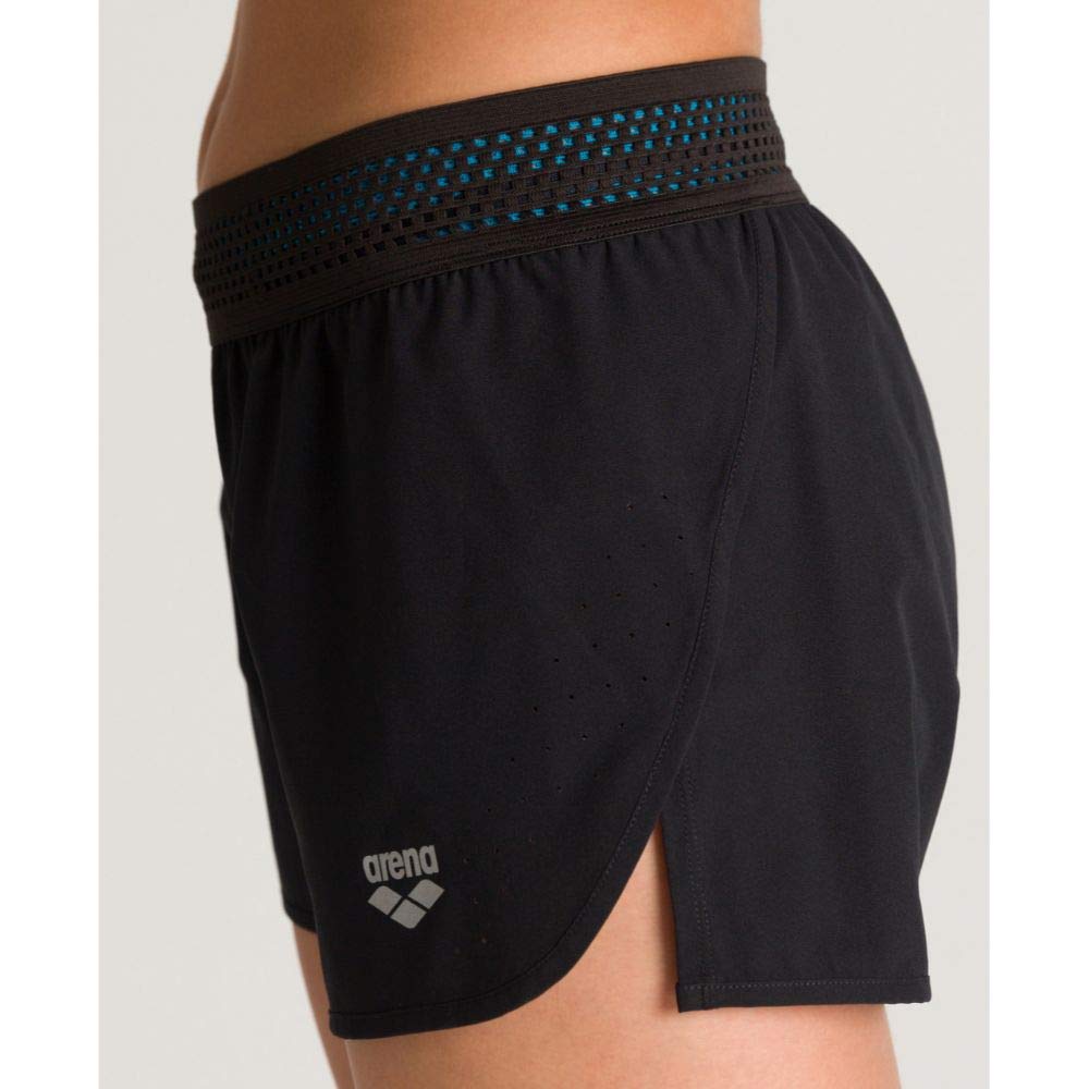 arena-side-vents-shorts-da-corsa-donna-nero-con-slip-interno image 5