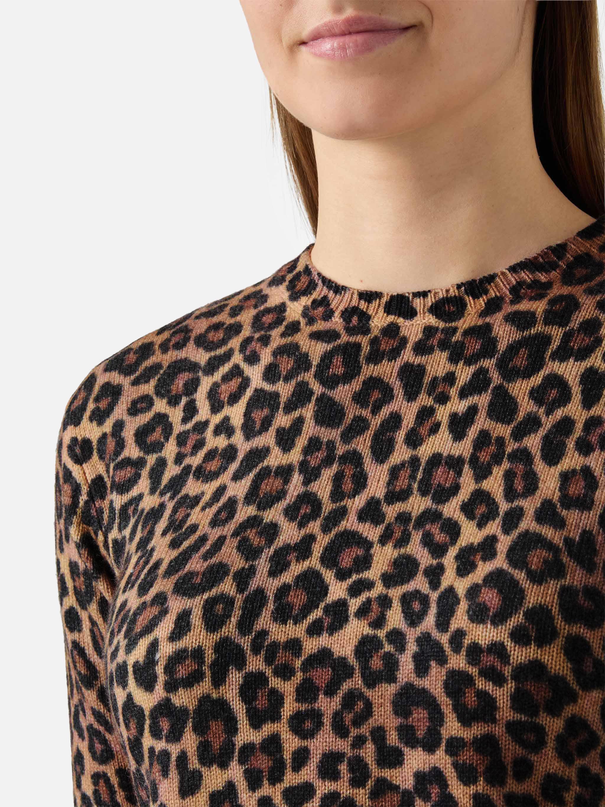 mc2-saint-barth-girocollo-new-queen-con-stampa-animalier-maglione-donna-in-misto image 2