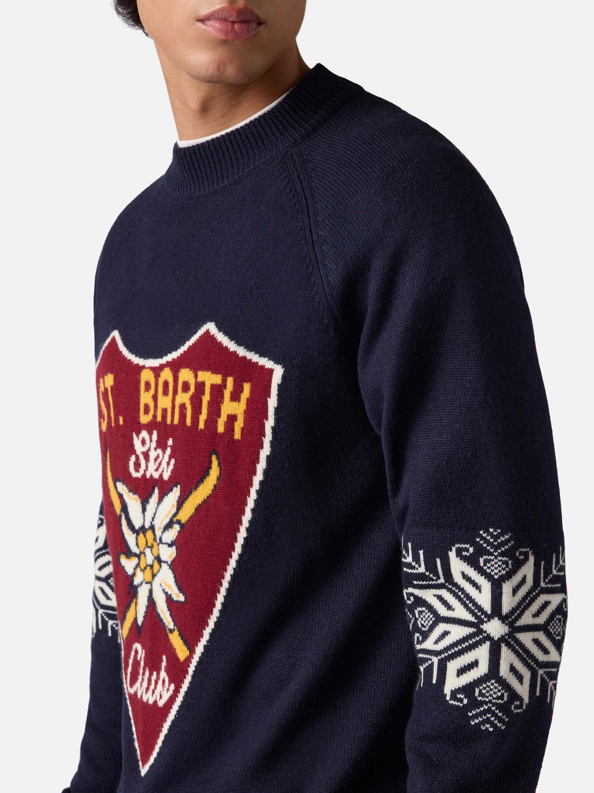 mc2-saint-barth-mezzo-dolcevita-uomo-alpine-jacquard-st-barth-ski-club-blu-navy image 2