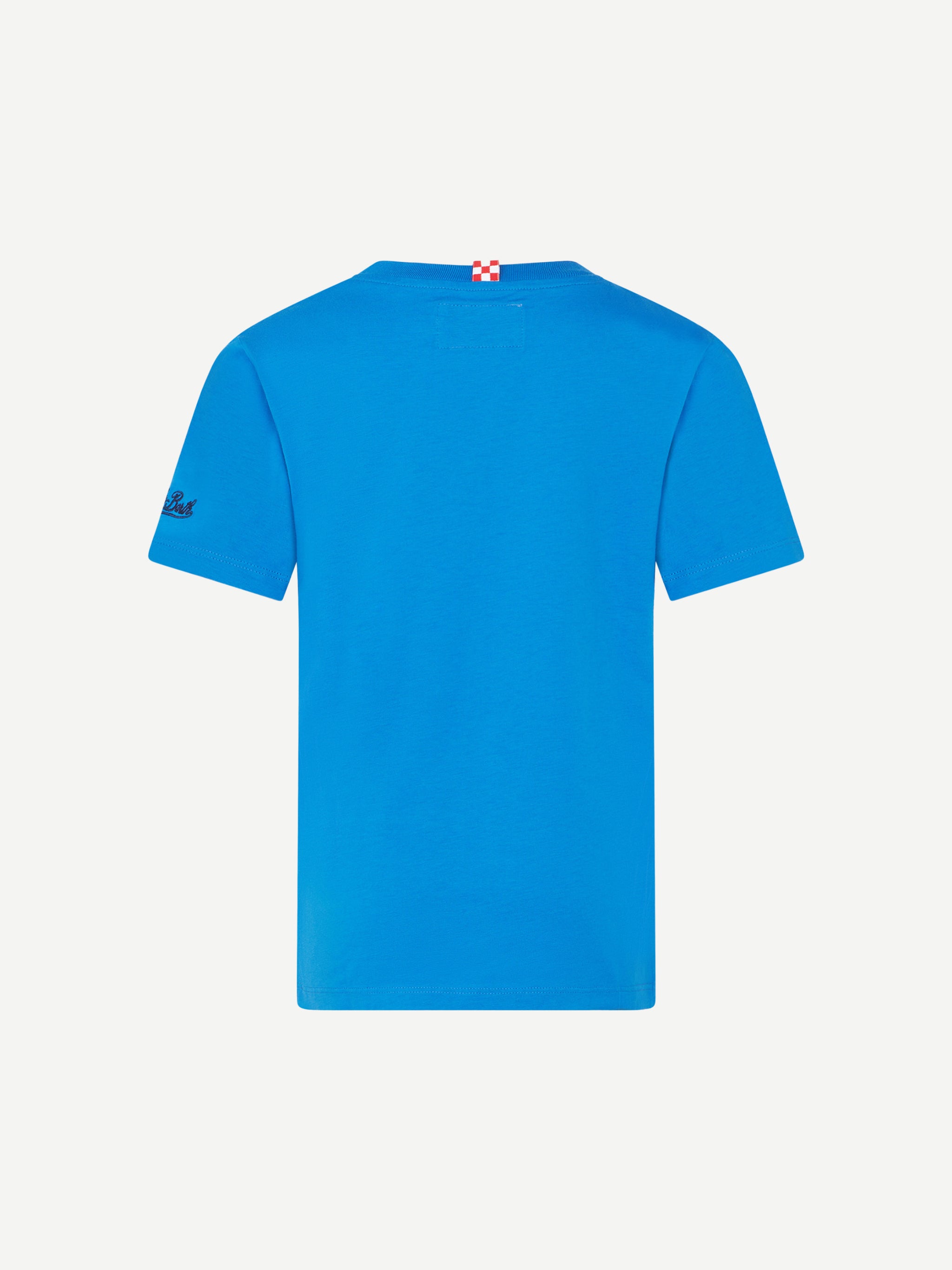 mc2-saint-barth-t-shirt-bambino-cotone-blu-big-babol-edizione-speciale image 2