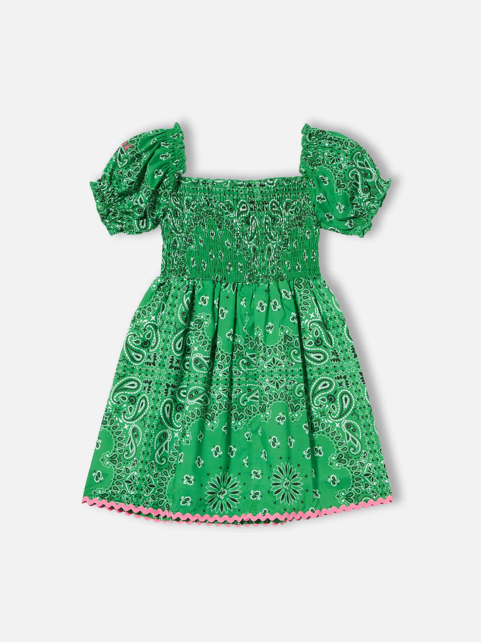 mc2-saint-barth-abito-dressy-bambina-cotone-stampa-bandana image 2