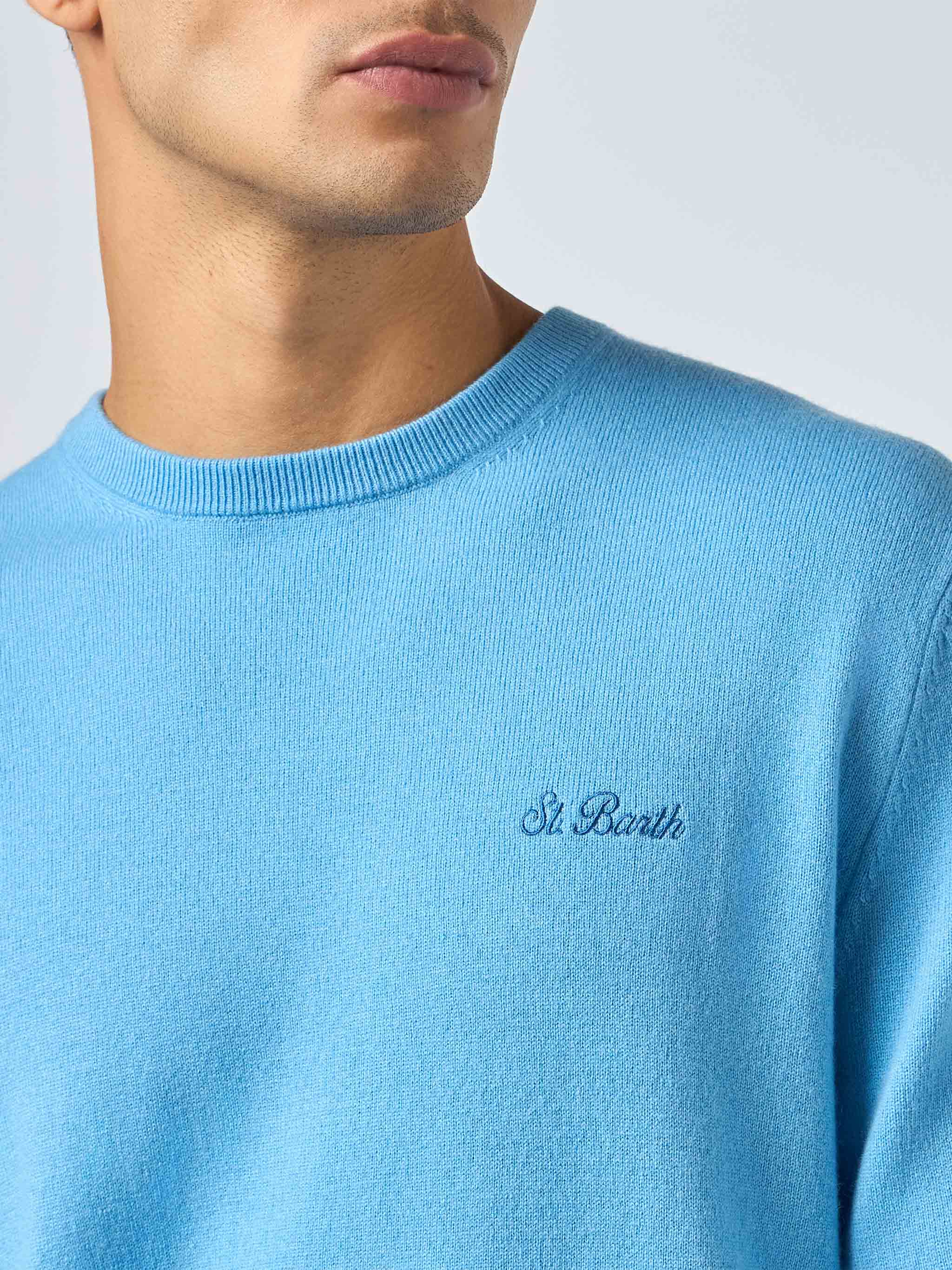 mc2-saint-barth-maglione-girocollo-regent-uomo-misto-cashmere-blu-polvere image 3
