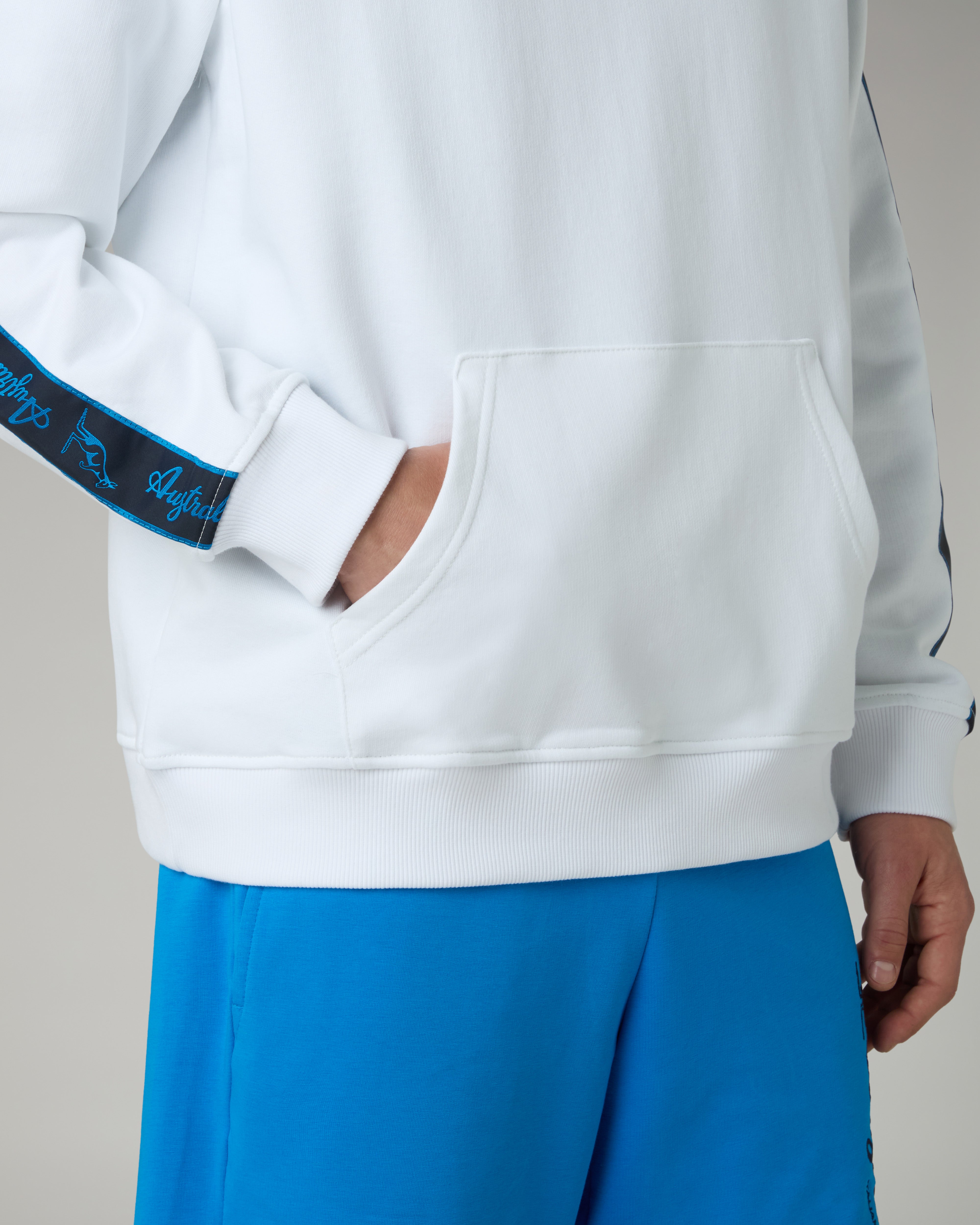 australian-tape-hoodie-felpa-cappuccio-uomo-bianco image 5