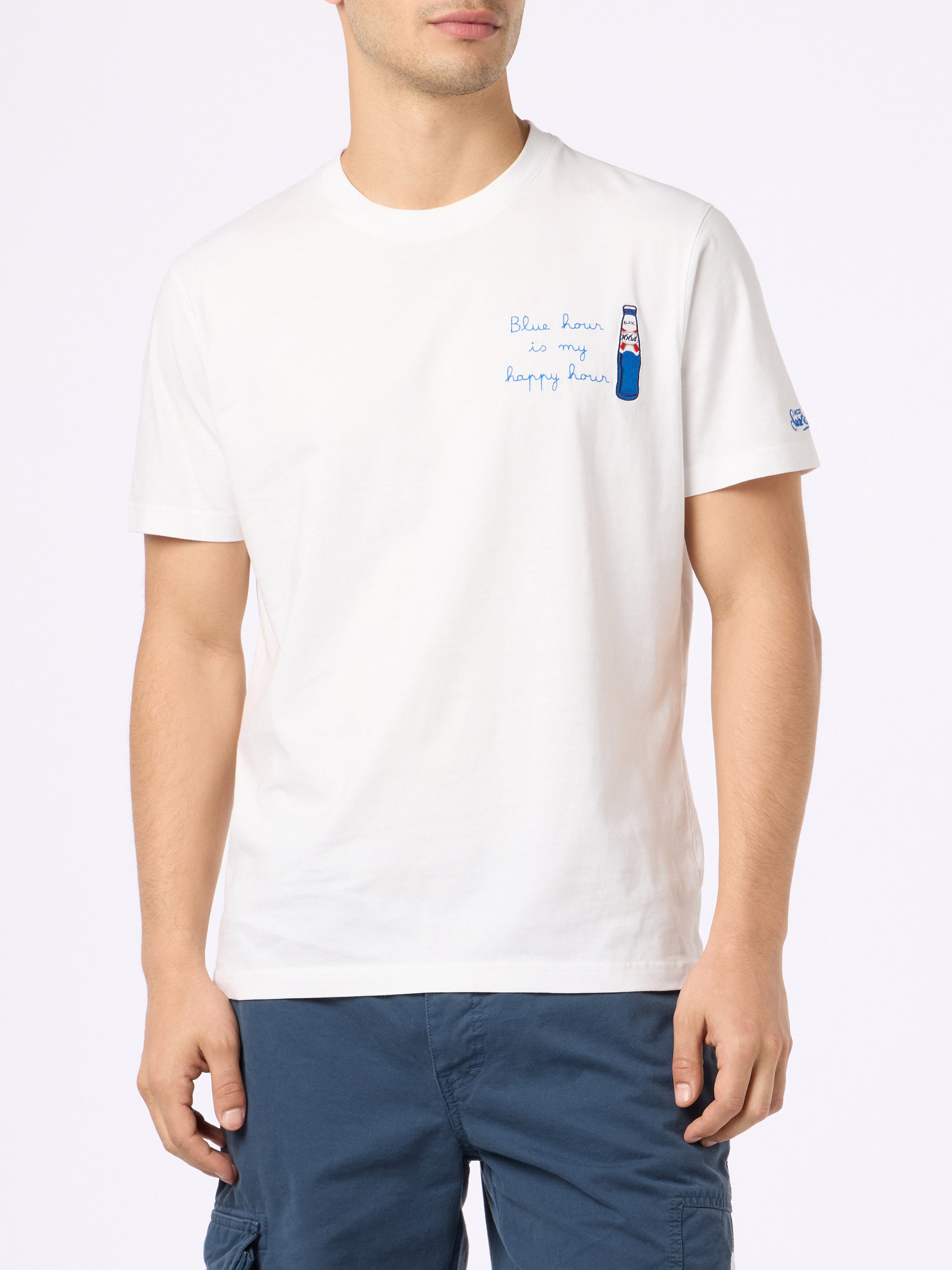 mc2-saint-barth-ecstasea-t-shirt-in-cotone-blanc-1664-bianca-da-uomo image 3