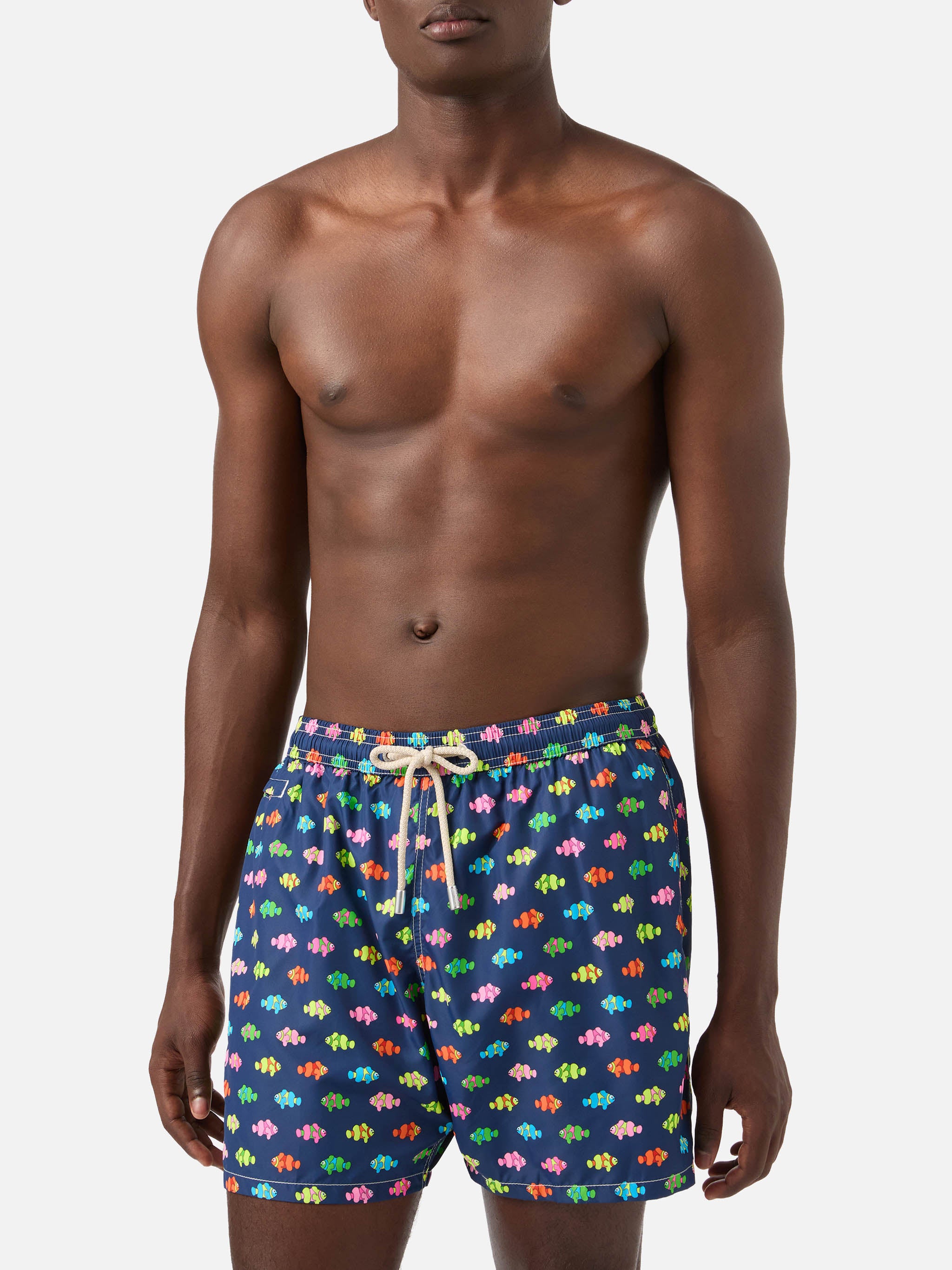 mc2-saint-barth-costume-lighting-micro-uomo-stampa-pesci-pagliaccio-blu image 3