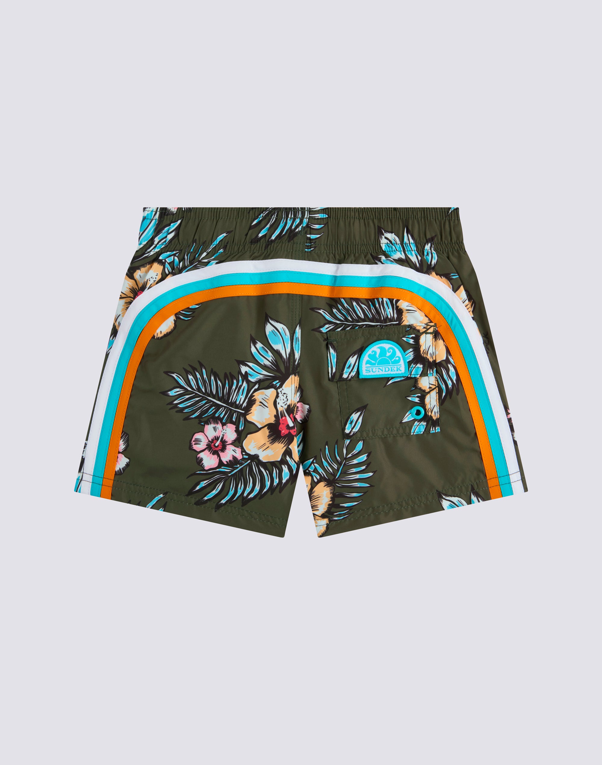 sundek-iconic-costume-da-bagno-bambino-corto-graphic-flower-repreve image 1