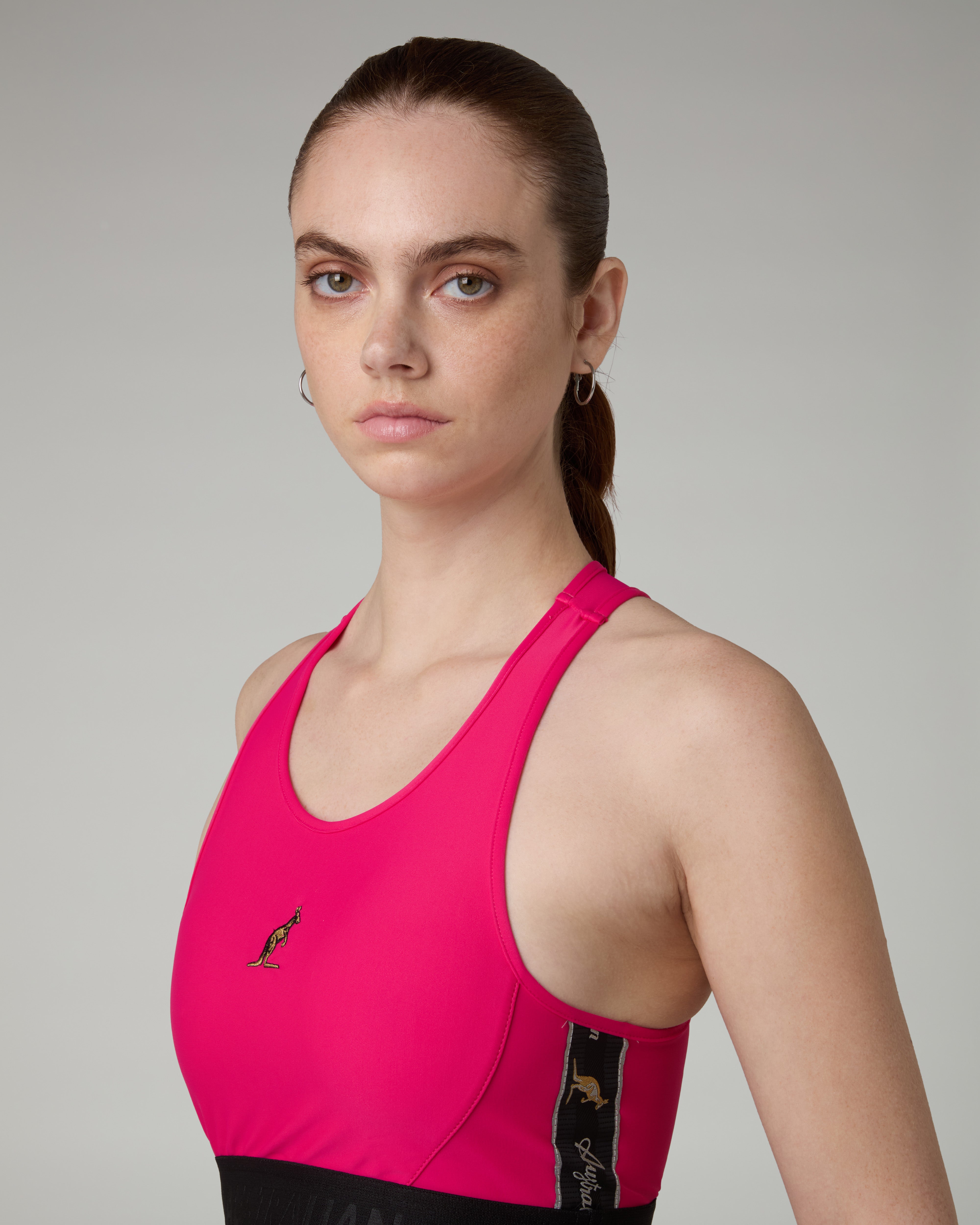 australian-black-tape-top-top-sportivo-fuxia-elasticizzato image 4