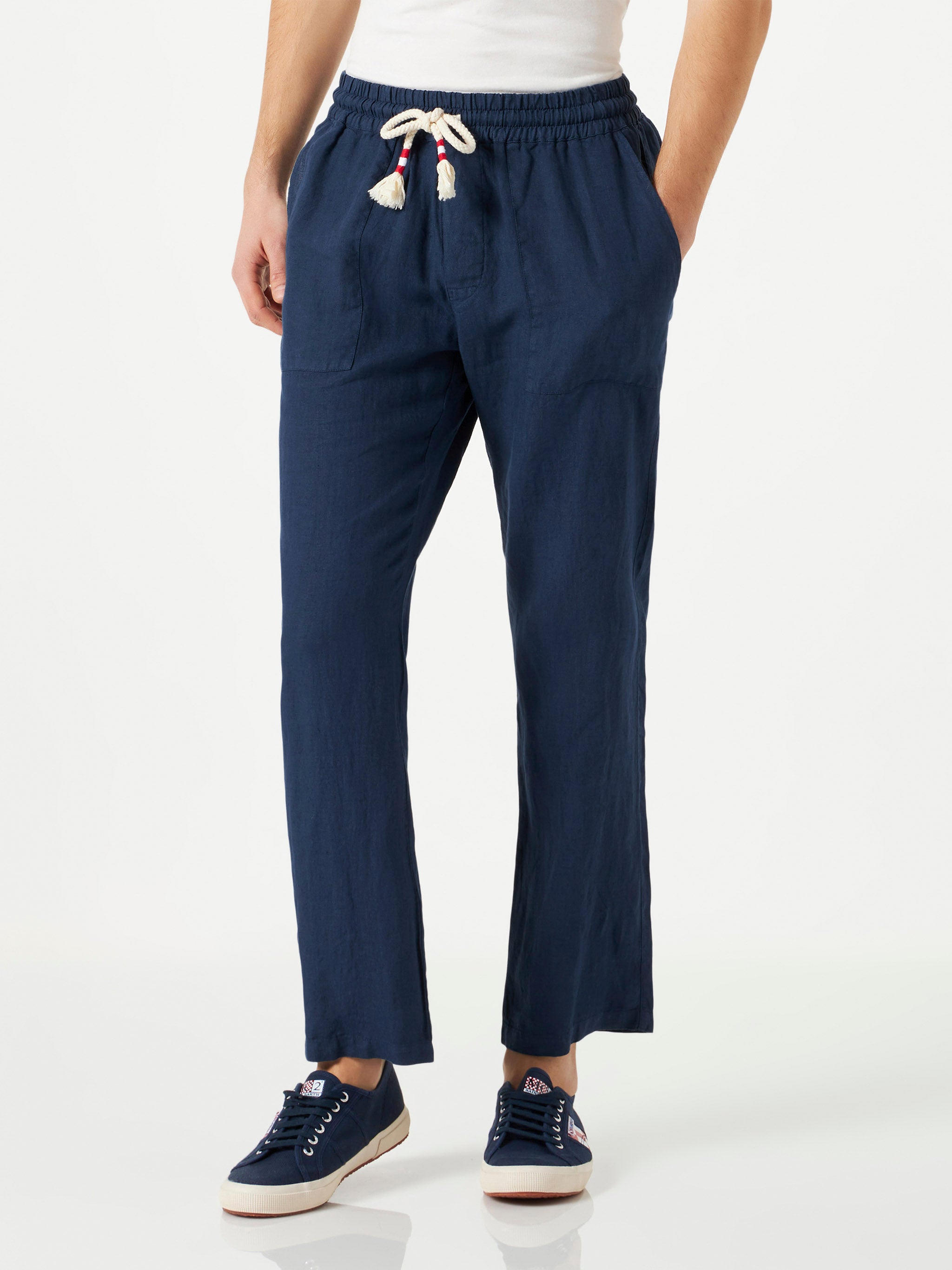 mc2-saint-barth-calais-pantaloni-in-lino-blu-navy-uomo image 1