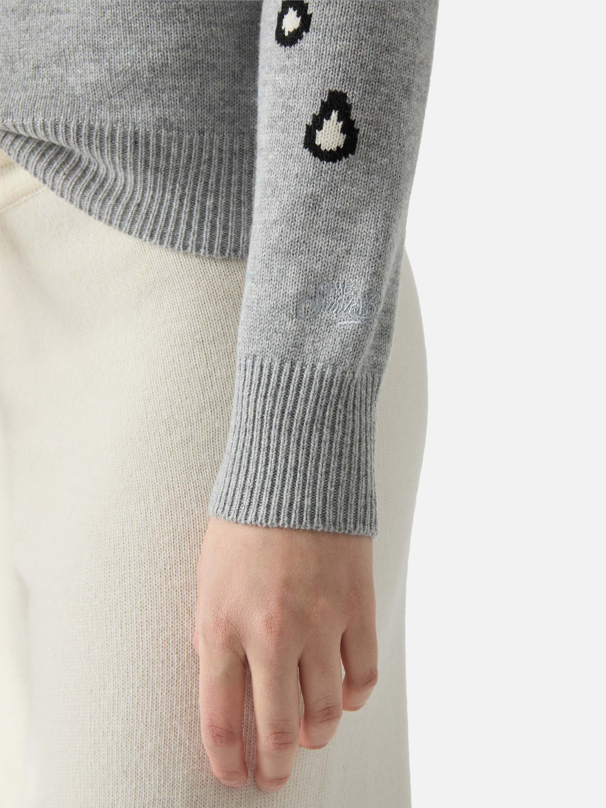 mc2-saint-barth-new-queen-maglione-donna-grigio-snoopy-peanuts-special-edition image 4