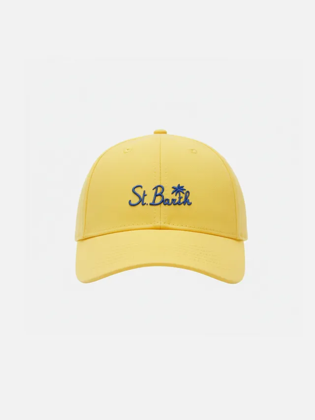 mc2-saint-barth-cappellino-peter-jr-con-ricamo-st-barth-giallo image 1