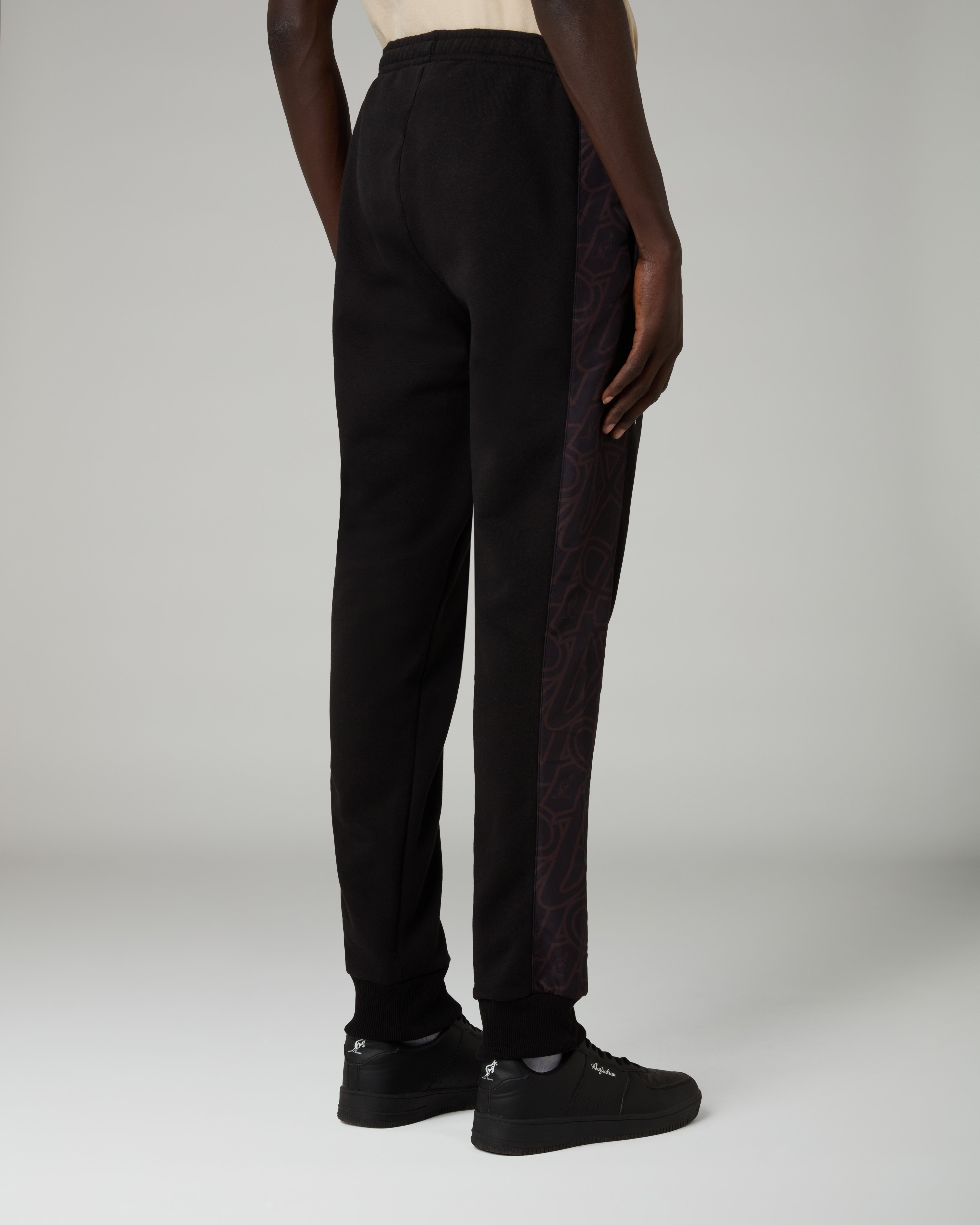 australian-iconissima-track-pant-nero-in-felpa-e-smash image 3