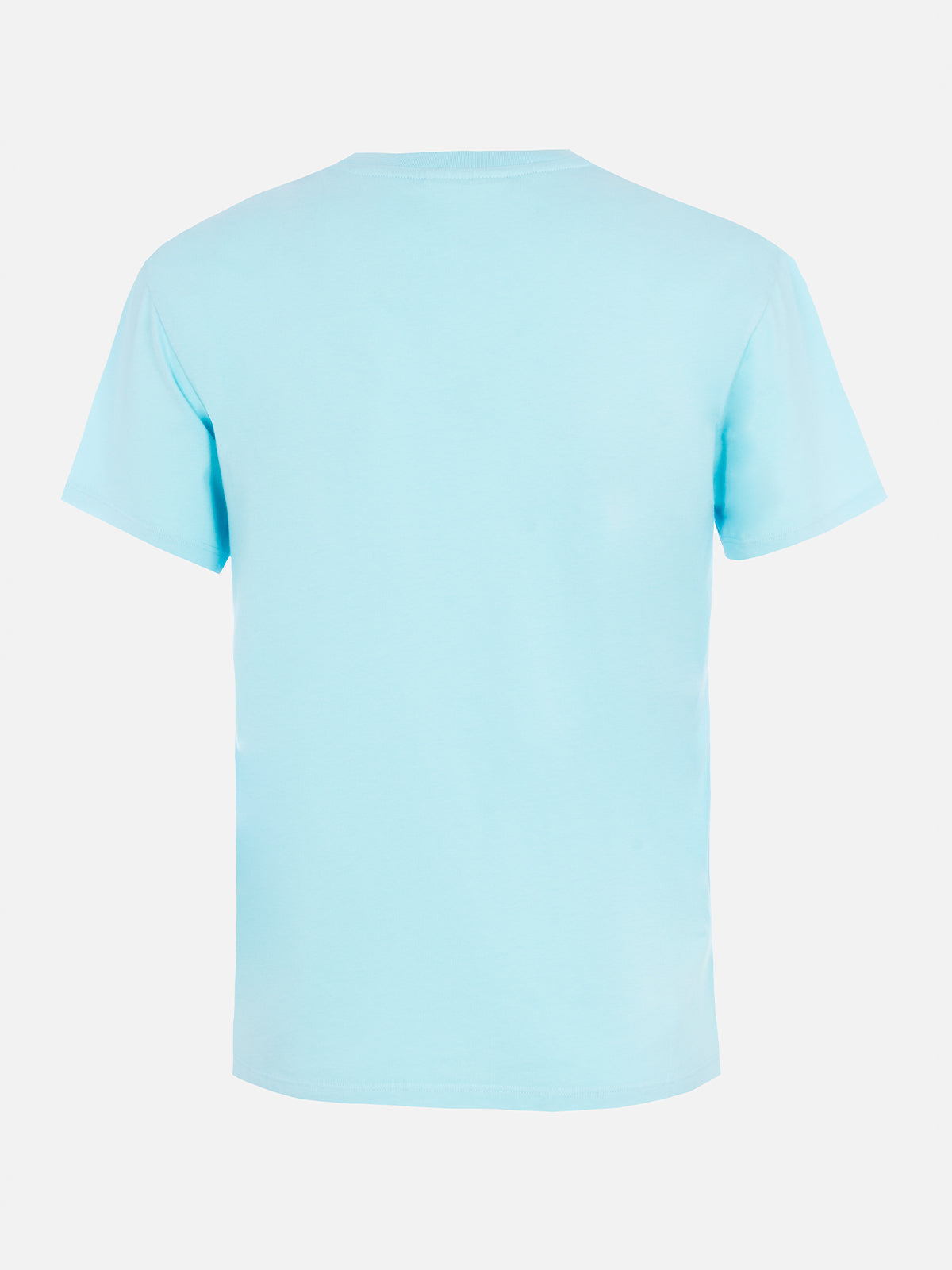 mc2-saint-barth-t-shirt-emilie-donna-in-cotone-verde-acqua-con-strass image 5