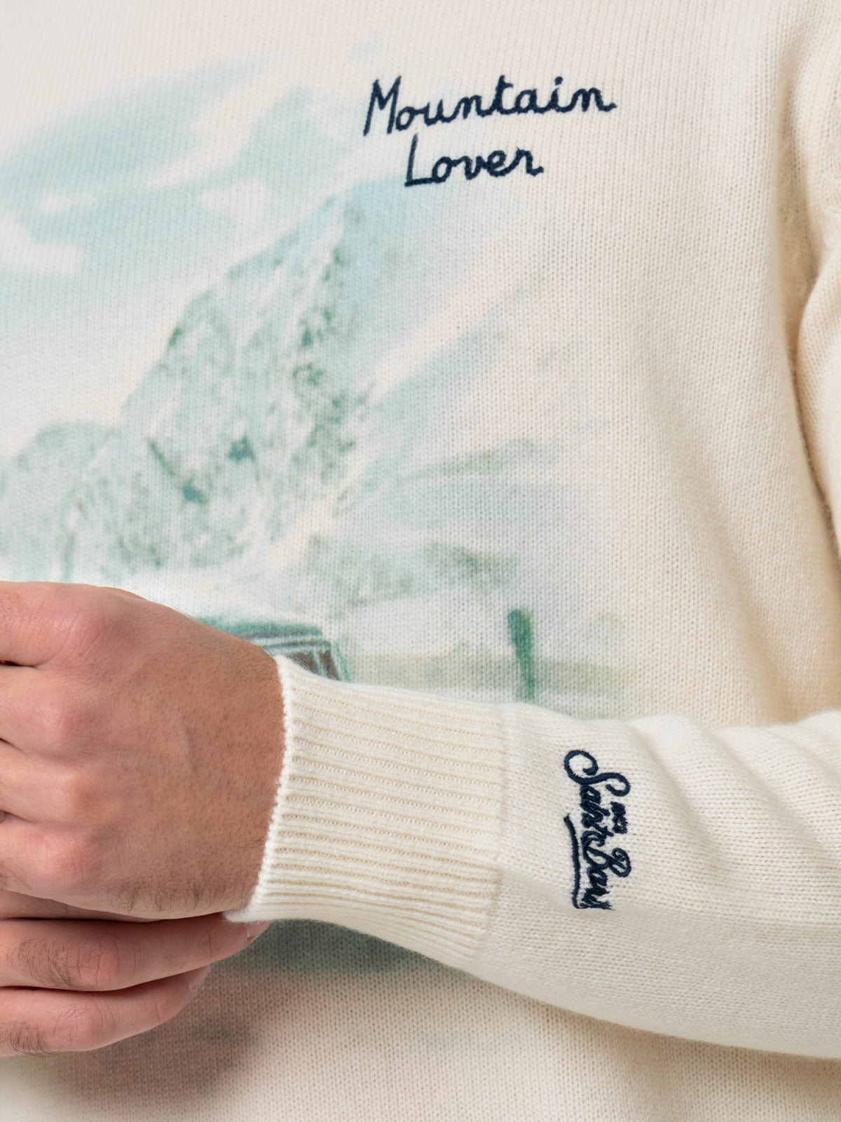 mc2-saint-barth-heron-maglione-girocollo-uomo-bianco-mountain-lover image 2