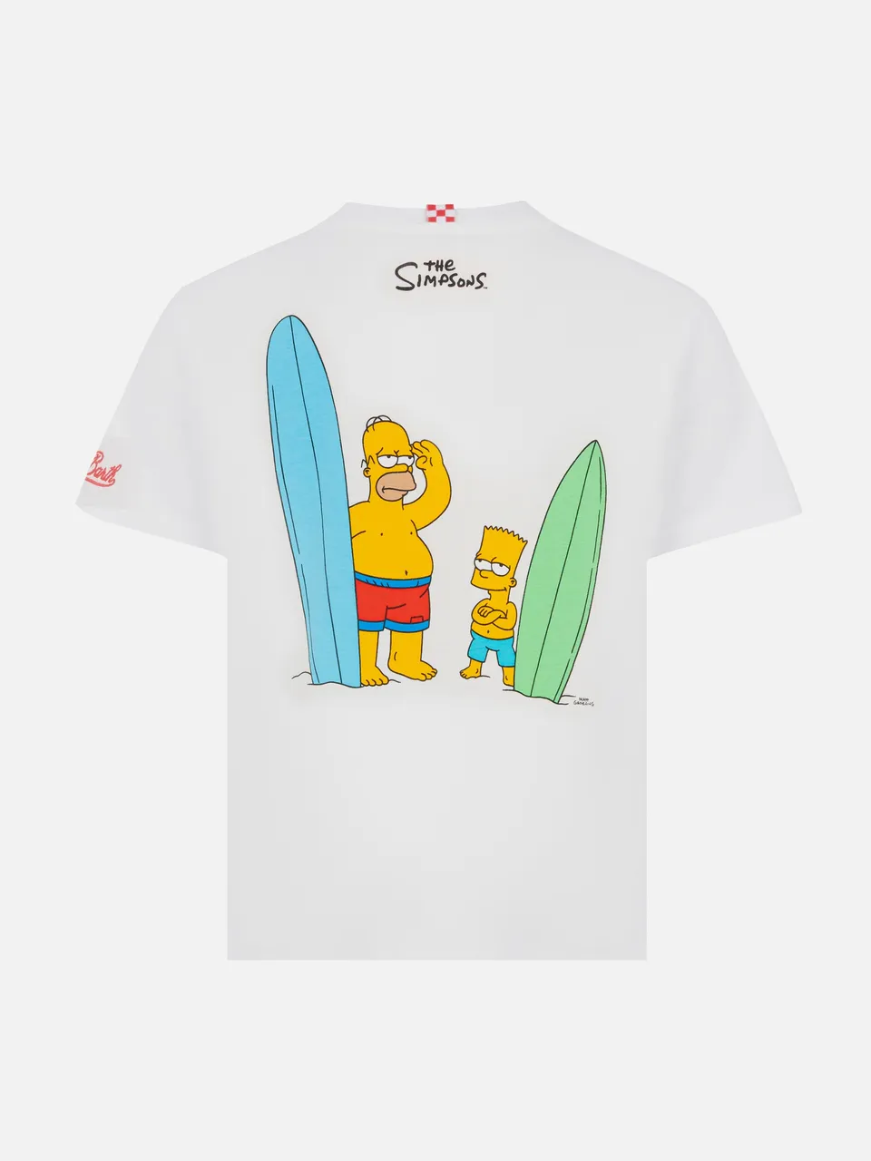 mc2-saint-barth-t-shirt-bambino-cotone-stampa-bart-e-homer-simpson-edizione-spec image 1