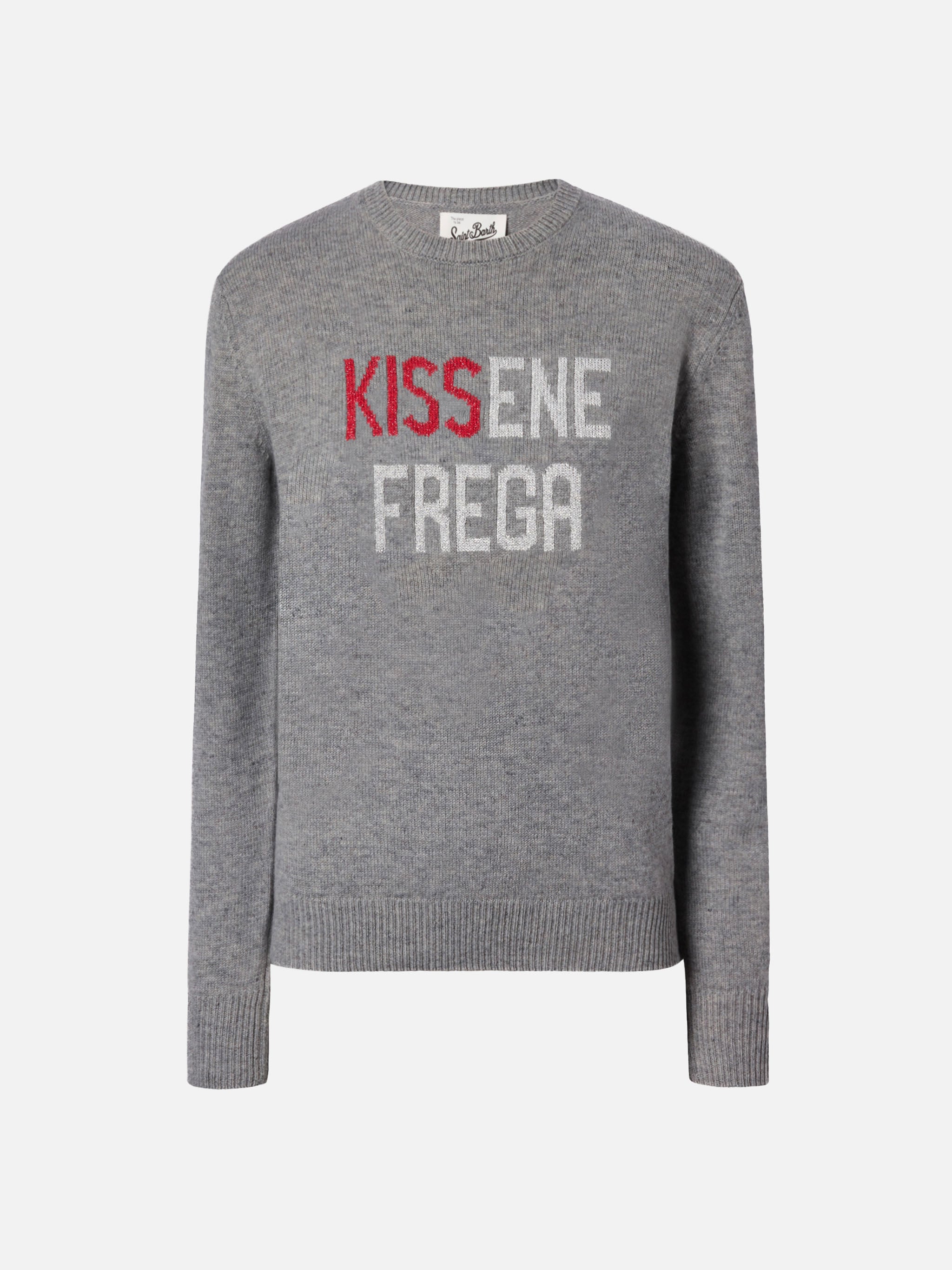 mc2-saint-barth-new-queen-maglione-girocollo-in-misto-cashmere-grigio-con-jacqua image 3