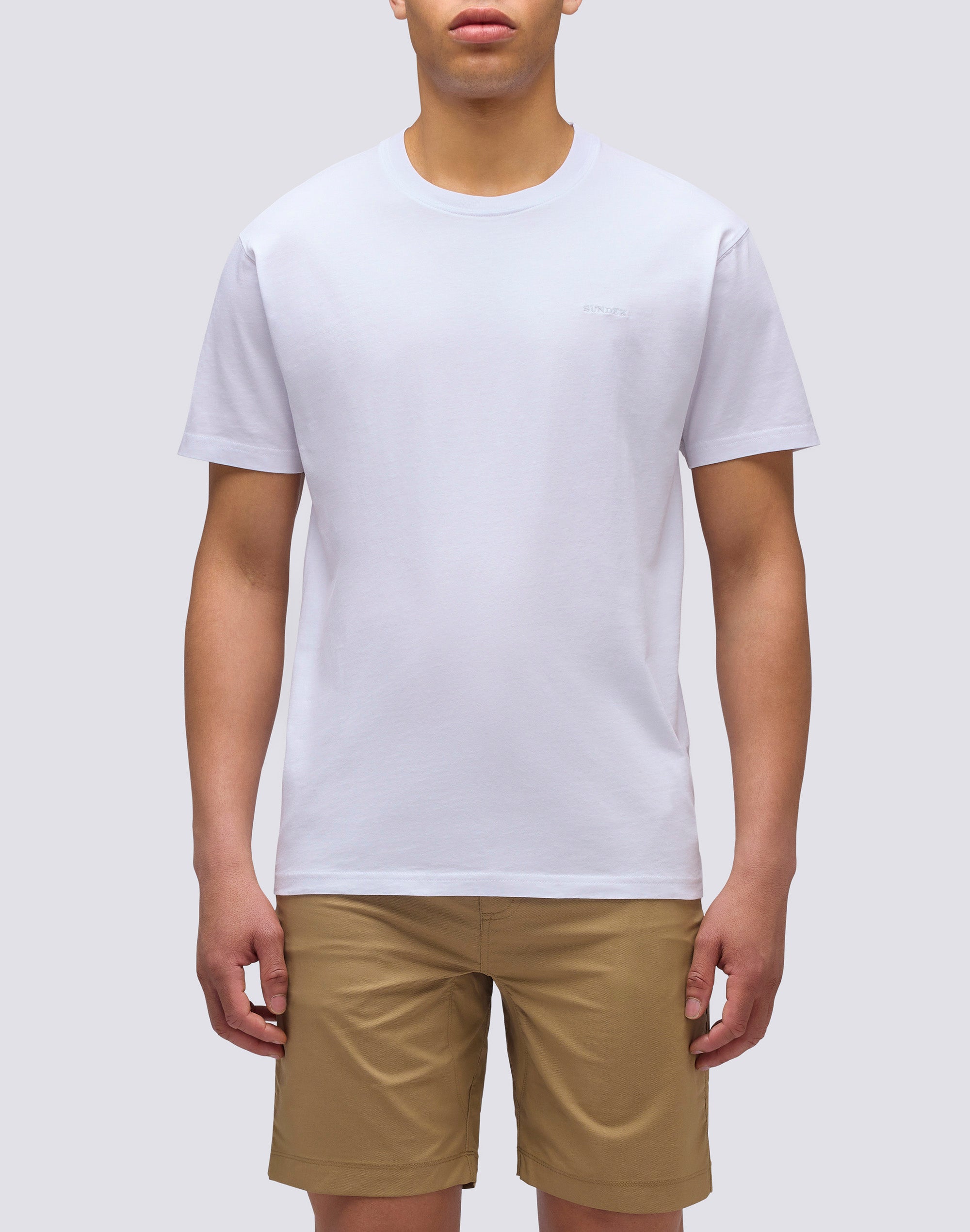 sundek-t-shirt-uomo-tinta-unita-con-ricamo-petto image 1