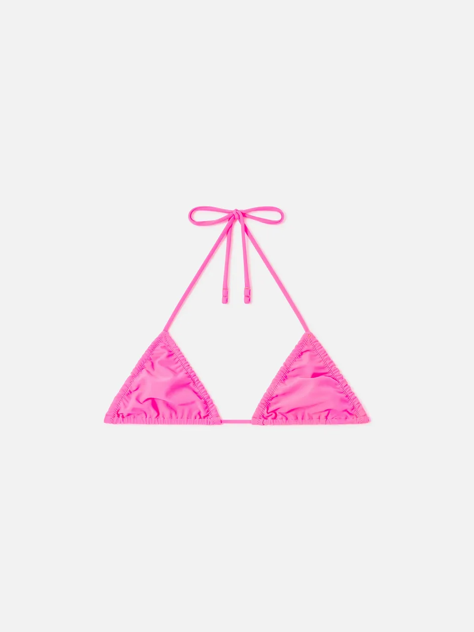 mc2-saint-barth-top-bikini-nilly-triangolo-rosa-fluo-con-laccetti image 1