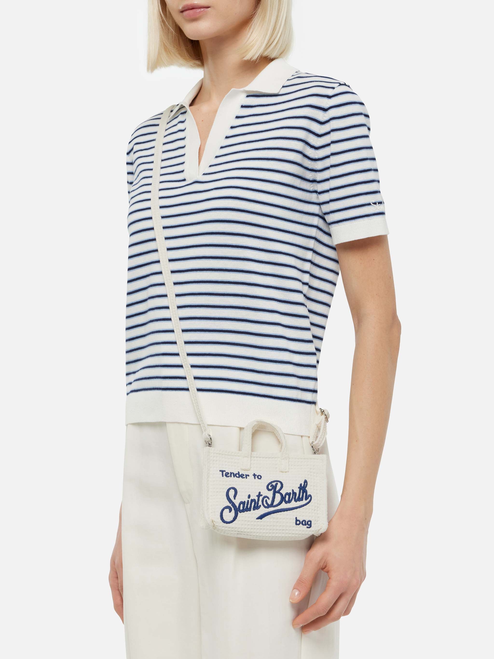 mc2-saint-barth-phone-bag-in-cotone-a-nido-d-ape-beige-con-chiusura-magnetica-e- image 2