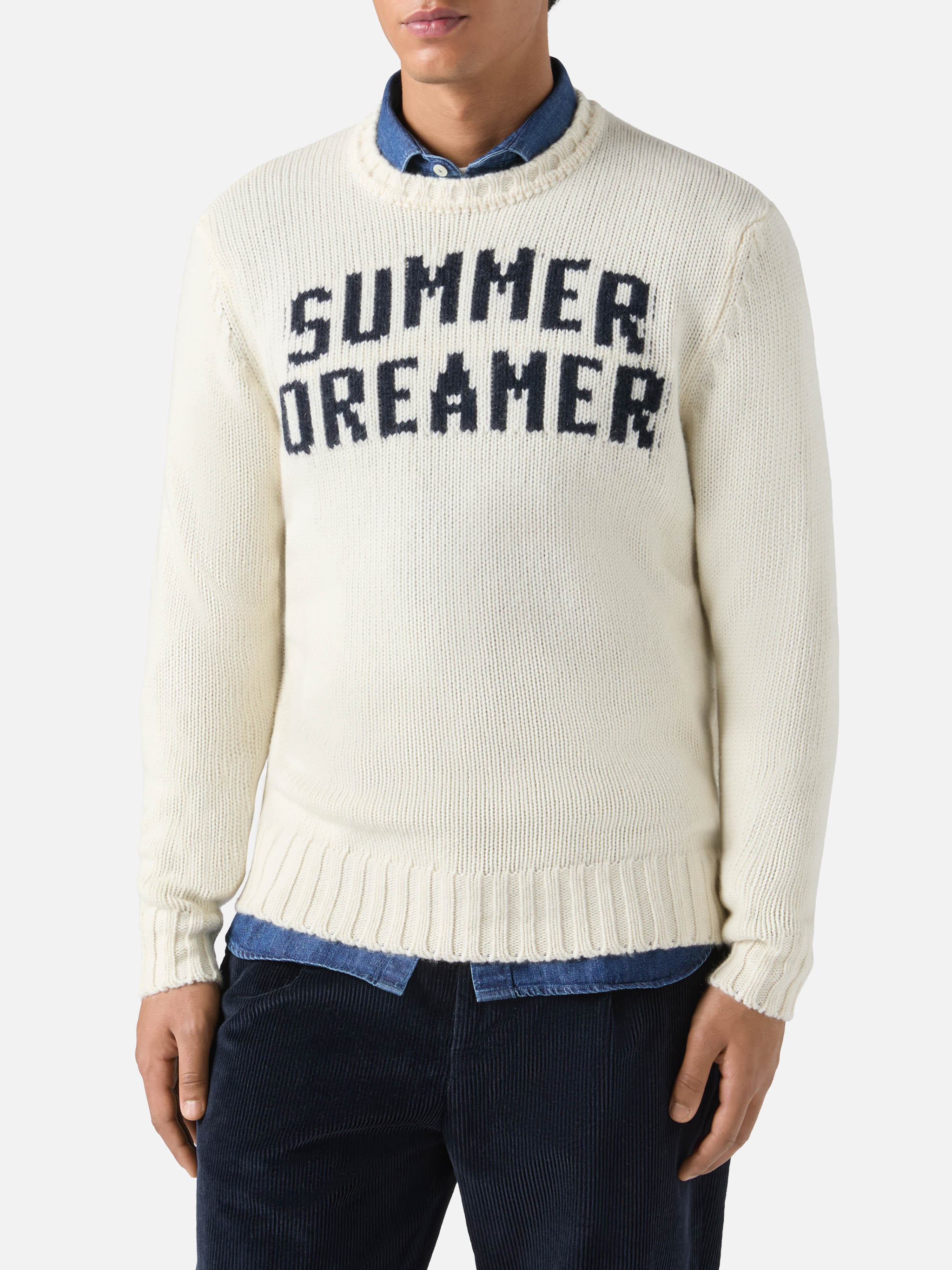mc2-saint-barth-maglione-girocollo-uomo-bombardino-bianco-jacquard-summer-dreame image 1