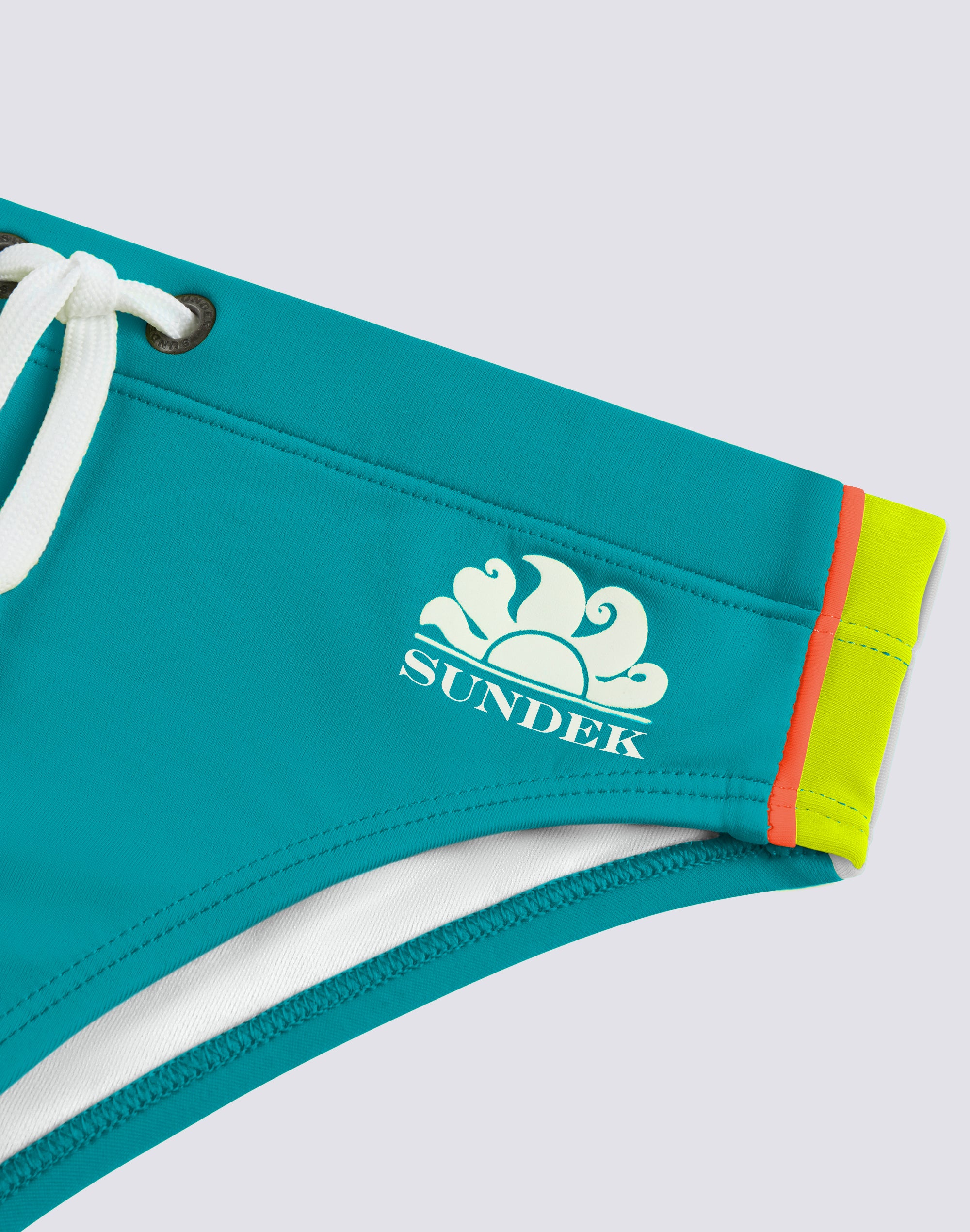 sundek-diwalter-b299ssl3000-slip-mare-bambino-tinta-unita-con-dettagli-arcobalen image 3