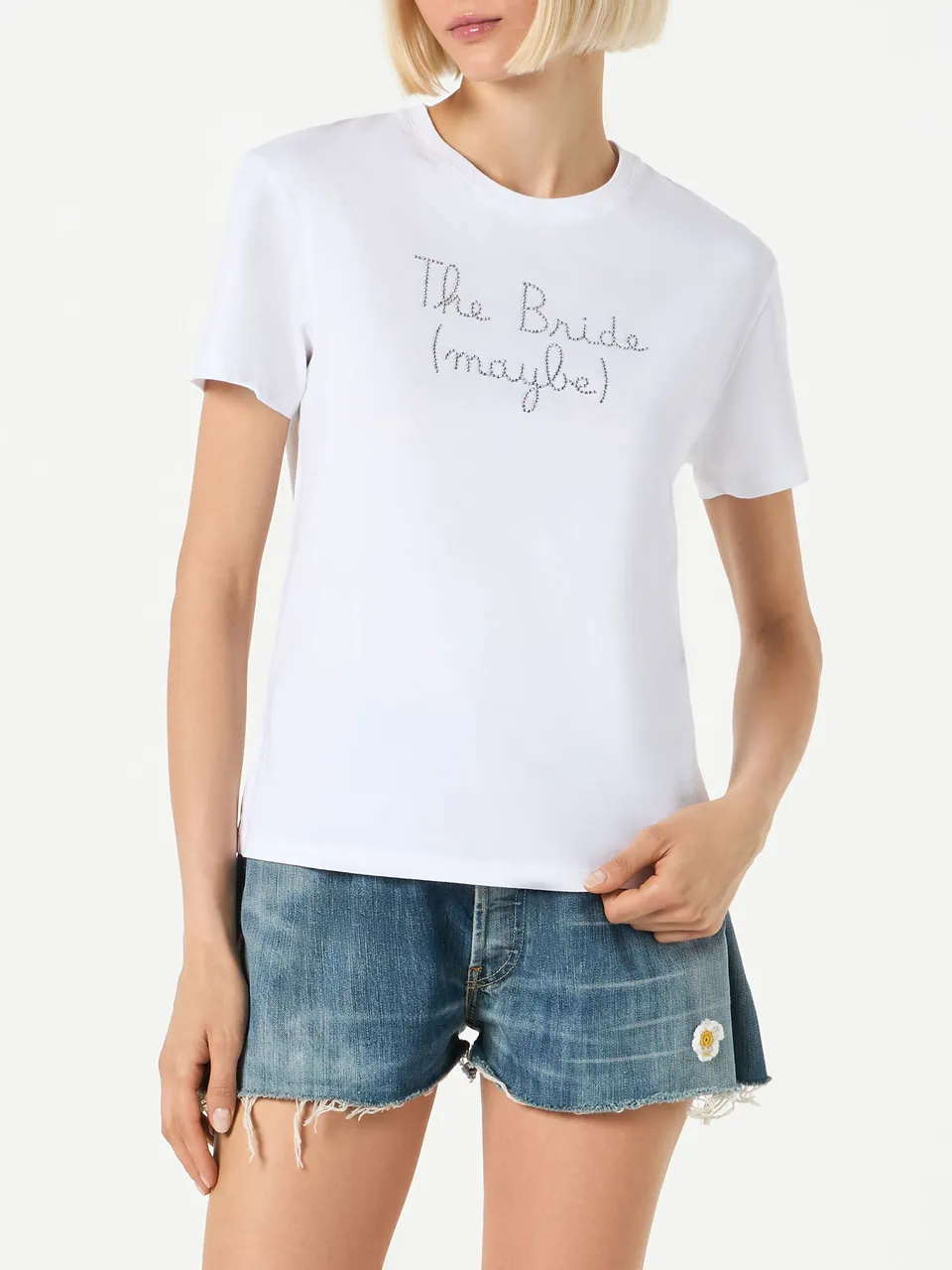 mc2-saint-barth-emilie-t-shirt-donna-bianca-bride-maybe-con-strass image 1