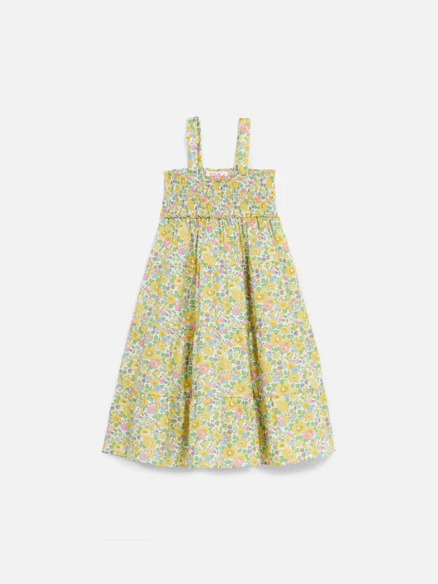 mc2-saint-barth-jemine-jr-abito-da-bambina-in-cotone-liberty-betsy-giallo image 1