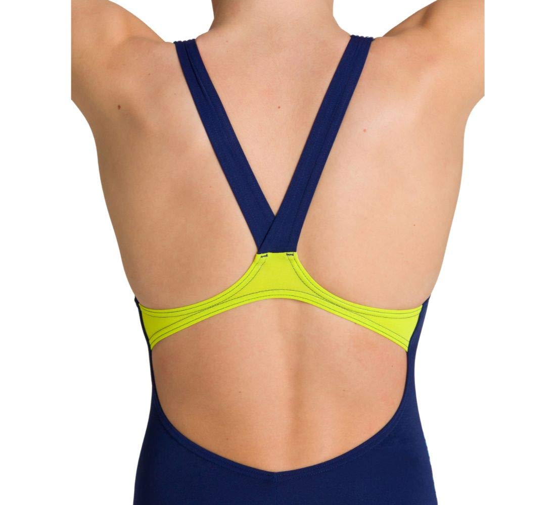 arena-g-let-s-play-jr-v-back-one-piece-costume-intero-bambina-navy-soft-green-6- image 4