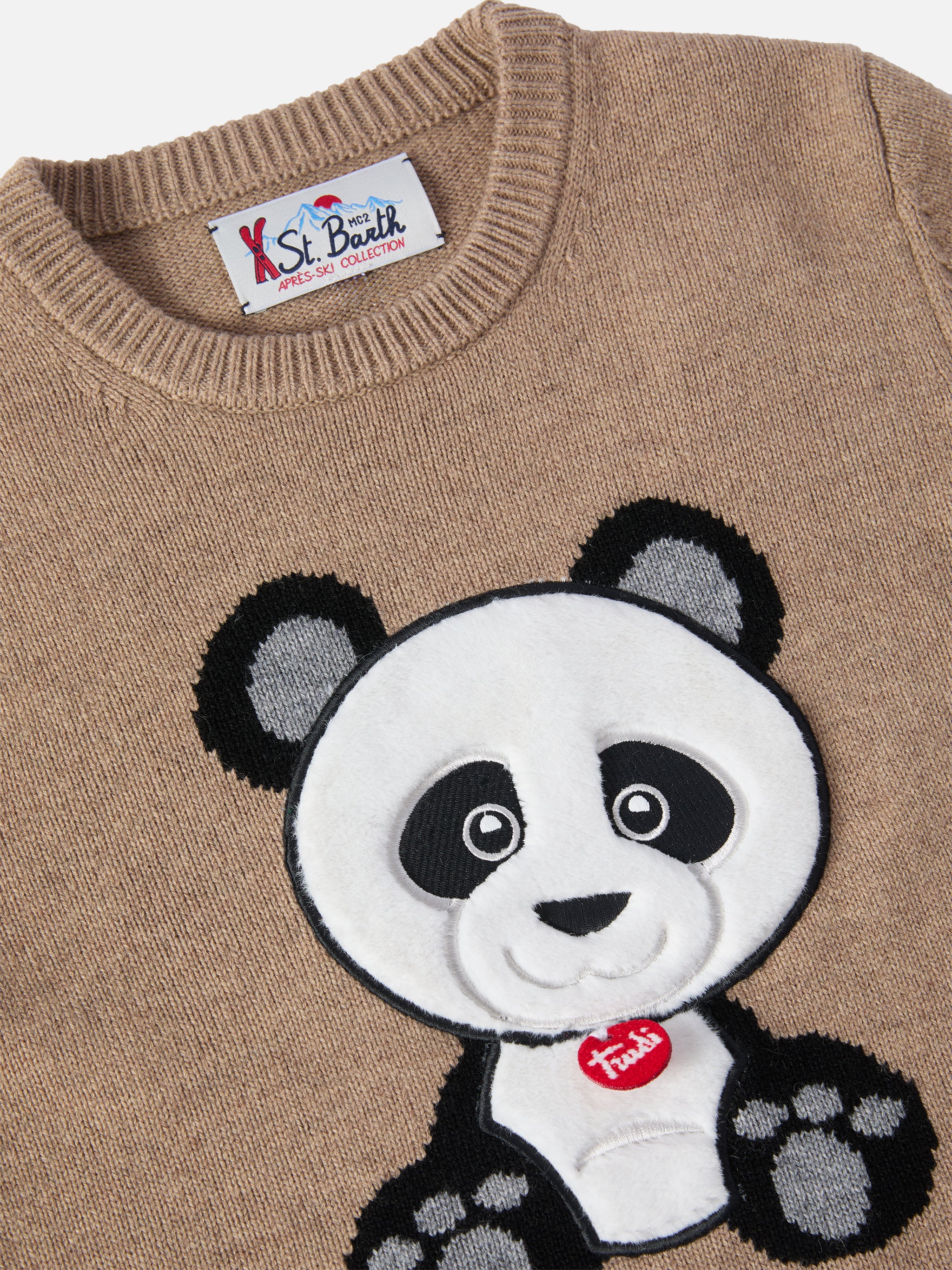 mc2-saint-barth-girocollo-douglas-bambino-in-misto-cashmere-beige-con-patch-pand image 2