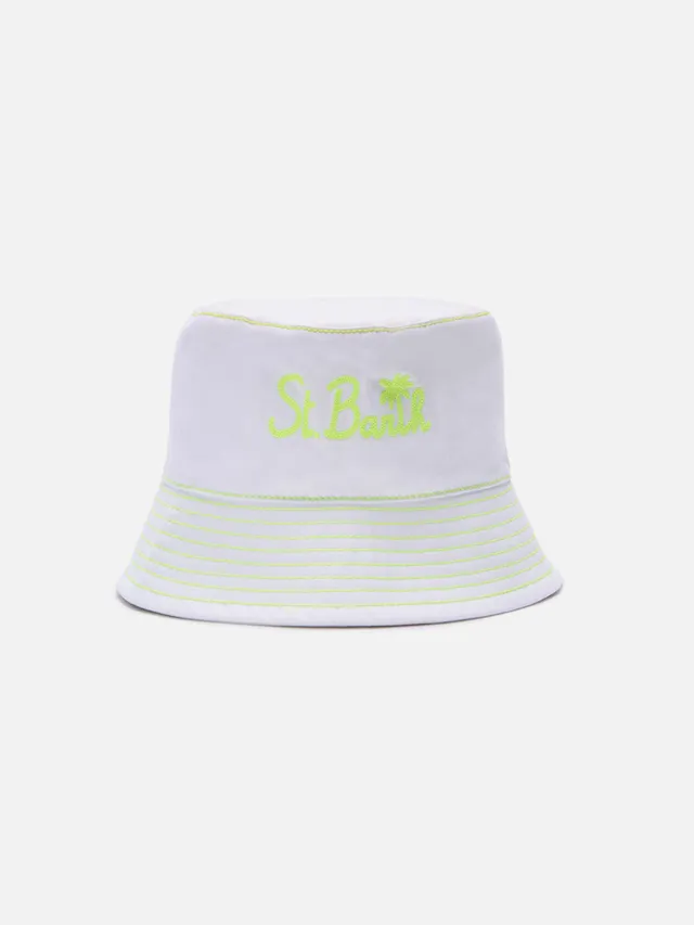 mc2-saint-barth-cappello-da-pescatore-jae-ricamo-giallo-bianco image 1