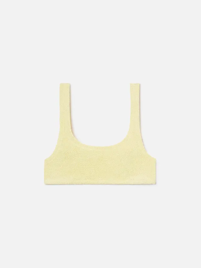 mc2-saint-barth-naima-top-bikini-bralette-crinkle-giallo image 1